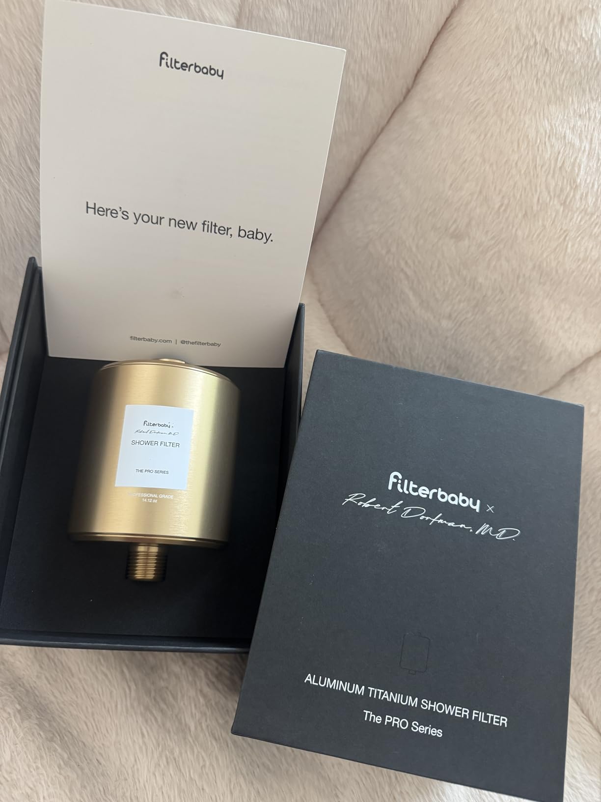 Filterbaby All-Metal Shower Filter Pro - IAPMO Certified to NSF 177, Doctor Developed, Reduces 99% Chlorine/Lead (Chrome) customer photo 1
