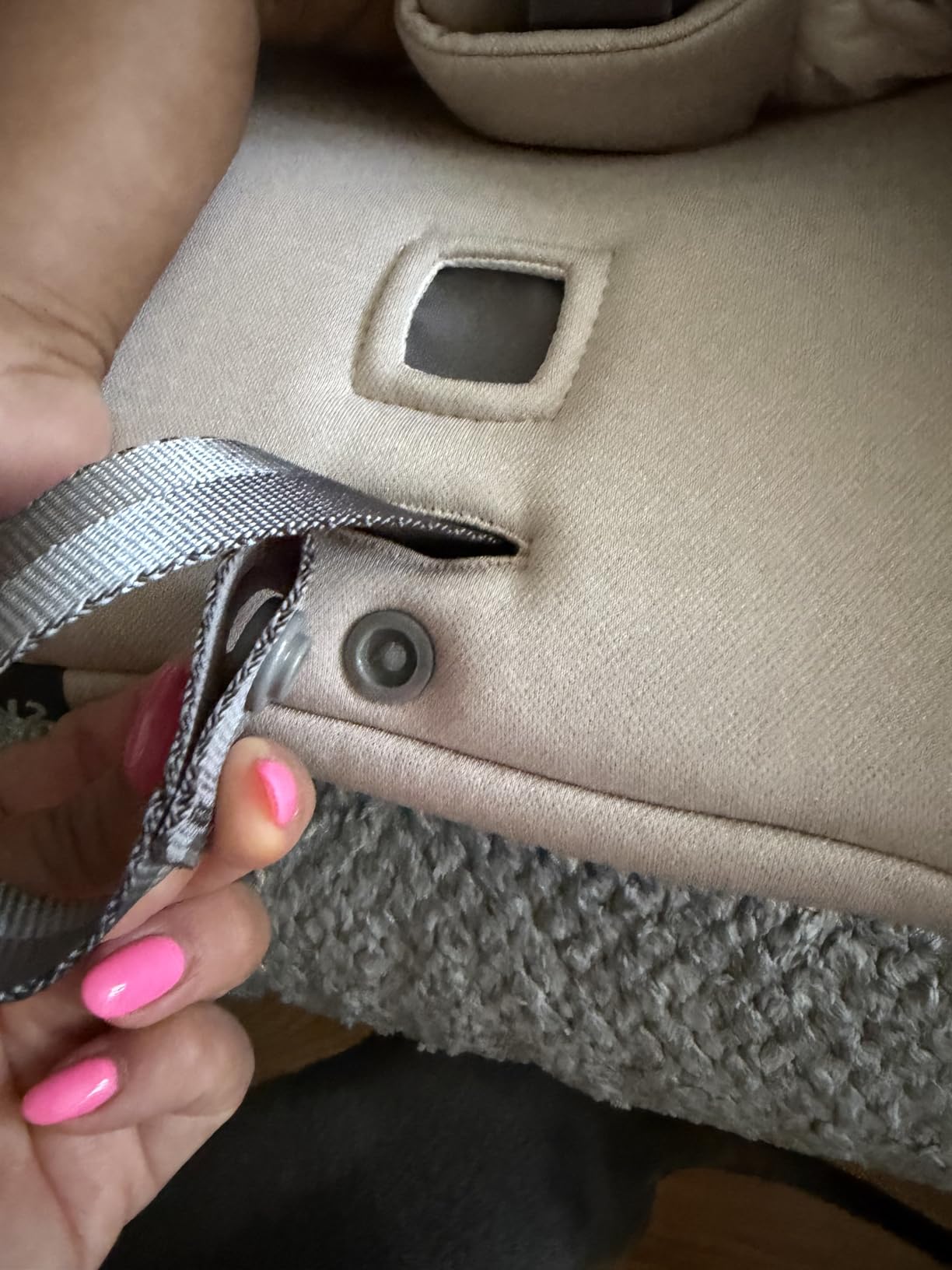 UPPAbaby Aria V2 Lightweight Infant Car Seat - Load Leg + Anti-Rebound Panel - Infant Insert + All-Weather FootCover Included - Direct Stroller Attachment, Callum (Stone Blue) customer photo 1