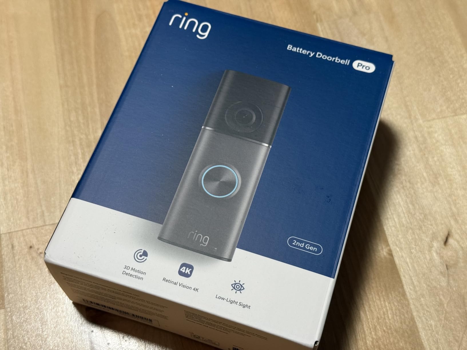 Ring Battery Doorbell Pro (newest model) - Retinal 4K with wide-angle video, up to 10x Enhanced Zoom, Night Vision, and Quick Release Ultra Battery Pack, Deep Silver customer photo 2