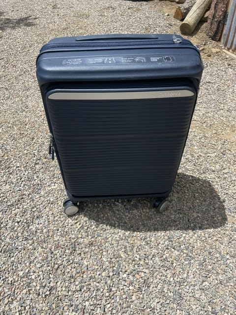 Samsonite Paralux Global Carry-On Luggage - Quick Access Front Pocket - Dual Suspension Wheels - Stone Grey customer photo 1