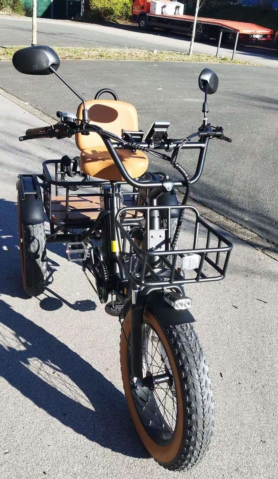 KAKIGO Electric Tricycle for Adults, Peak 1350W Motor Etrike, 48V15.6Ah Ebike, 20