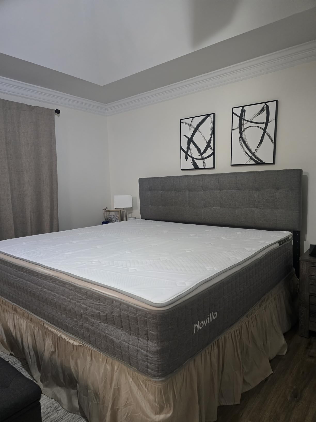 Novilla 8 Inch Twin Size Mattress,Twin Hybrid Mattress for Kids with Pocketed Coils & Gel-Infused Memory Foam for Back Pain Relief & Contour Support Mattresses in a Box CertiPUR-US Certified customer photo 1