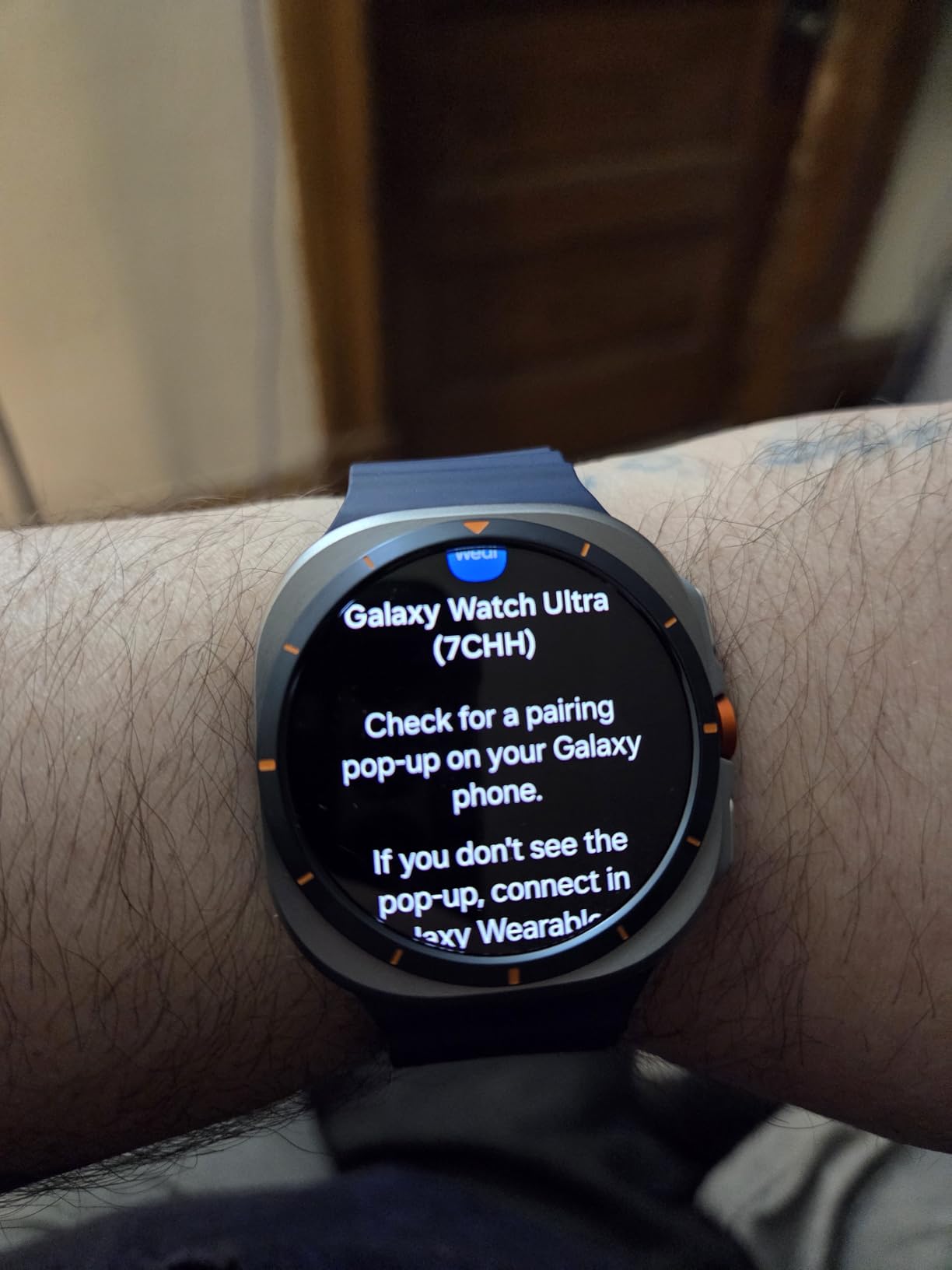 Samsung Galaxy Watch Ultra (2025) 47mm LTE Smartwatch, Titanium Casing, Advanced Sleep Coaching, Running Coach, Energy Score, Heart Rate Tracking, GPS, Titanium Blue (Renewed) customer photo 1
