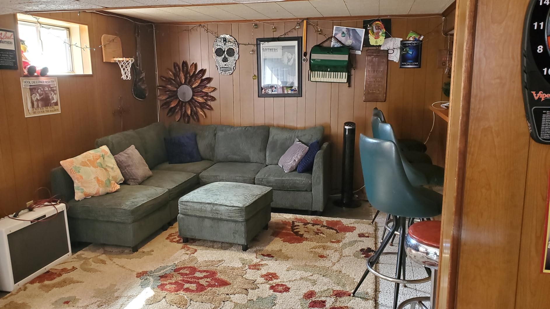 HONBAY Modular Sectional Sleeper Sofa Green Couch L Shaped Sectional Sofa with Storage, Convertible Couches for Living Room - Green customer photo 1