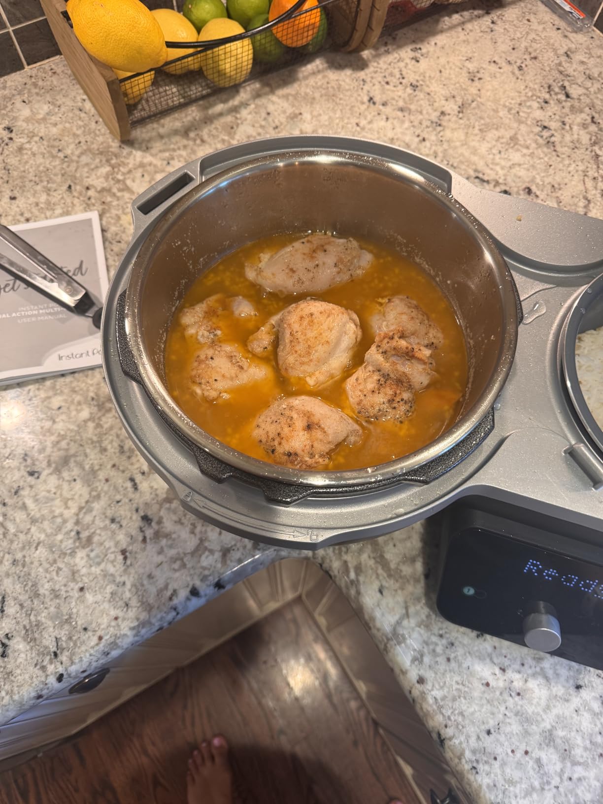Instant Pot Dual Action 8-in-1 Multi-Cooker with Serve Together Smart Timing, 4Qt Pressure Cooker & 2Qt Rice Cooker, Cook Mains & Sides Together, PFAS-Free Pot, Black customer photo 1