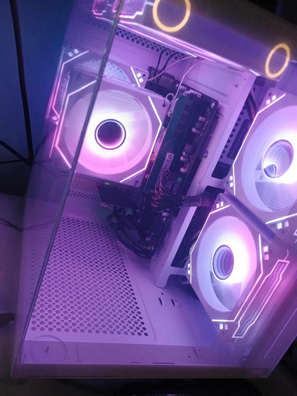 suevery Pre-Built Gaming PC - 16G DDR4 3200MHz RAM - AMD Ryzen5 6Cores 3.6G Up to 4.1G - PCIE 512G SSD - RTX 3050 6G - Wi-Fi 6 Tower White Everyday Use Desktop Computer Home customer photo 1