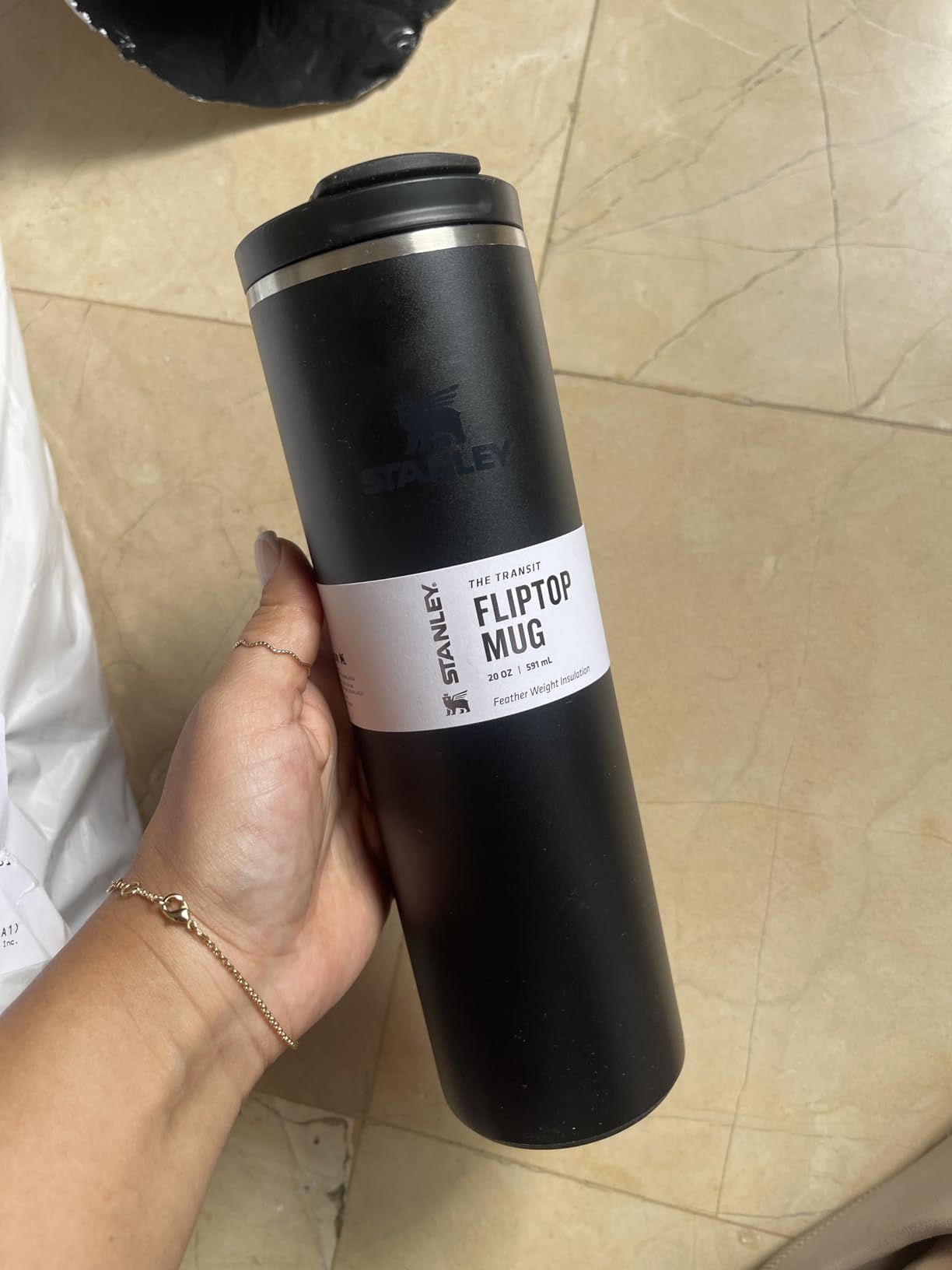 Stanley Transit FlipTop Mug 16 oz | Leakproof Coffee Travel Cup | Ash customer photo 1