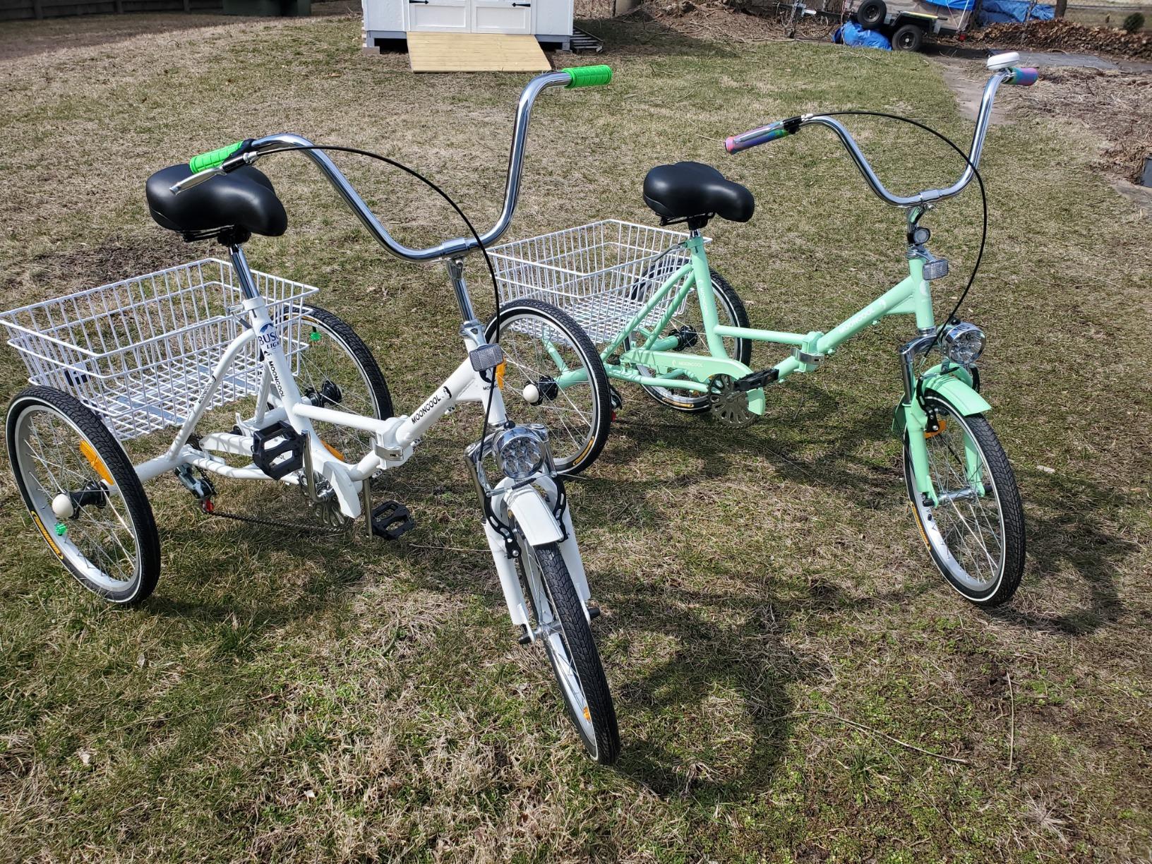 Slsy Adult Folding Tricycles, 7 Speed Folding Adult Trikes, 20/24/26 Inch with Low Step-Through customer photo 1