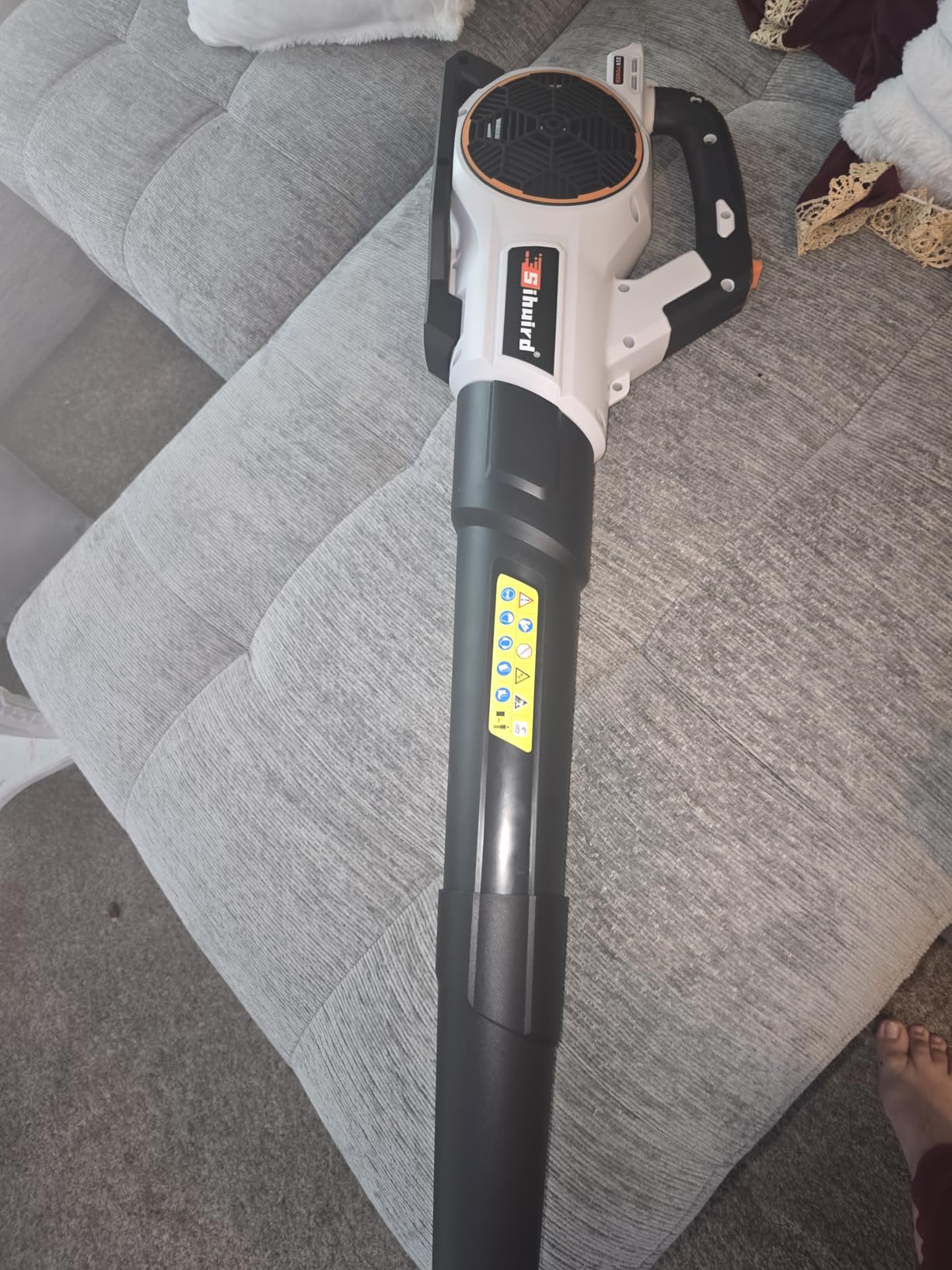 Sihuird Leaf Blower Cordless, 765CFM Electric Leaf Blowers with 2 x 7.8Ah Batteries and Dual Rapid Charger, 3-Speed & Turbo Mode, with LED lighting, 1 x Shoulder Strap, Blowers for Lawn Care - SL9501 customer photo 2