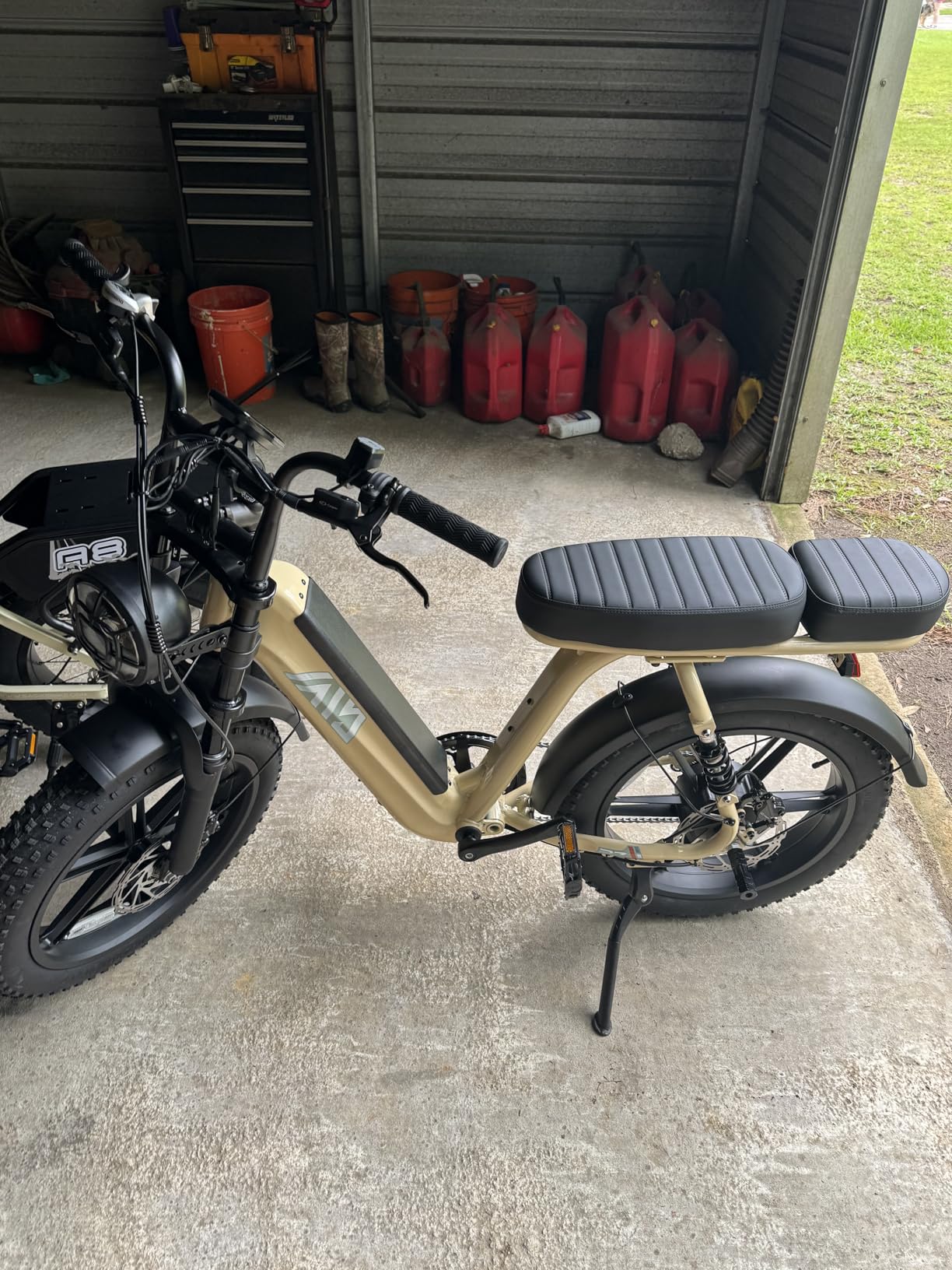 TST Electric Bike for Adults 1500W, 48V 15AH Removable Battery Step-Thru Ebike, 20