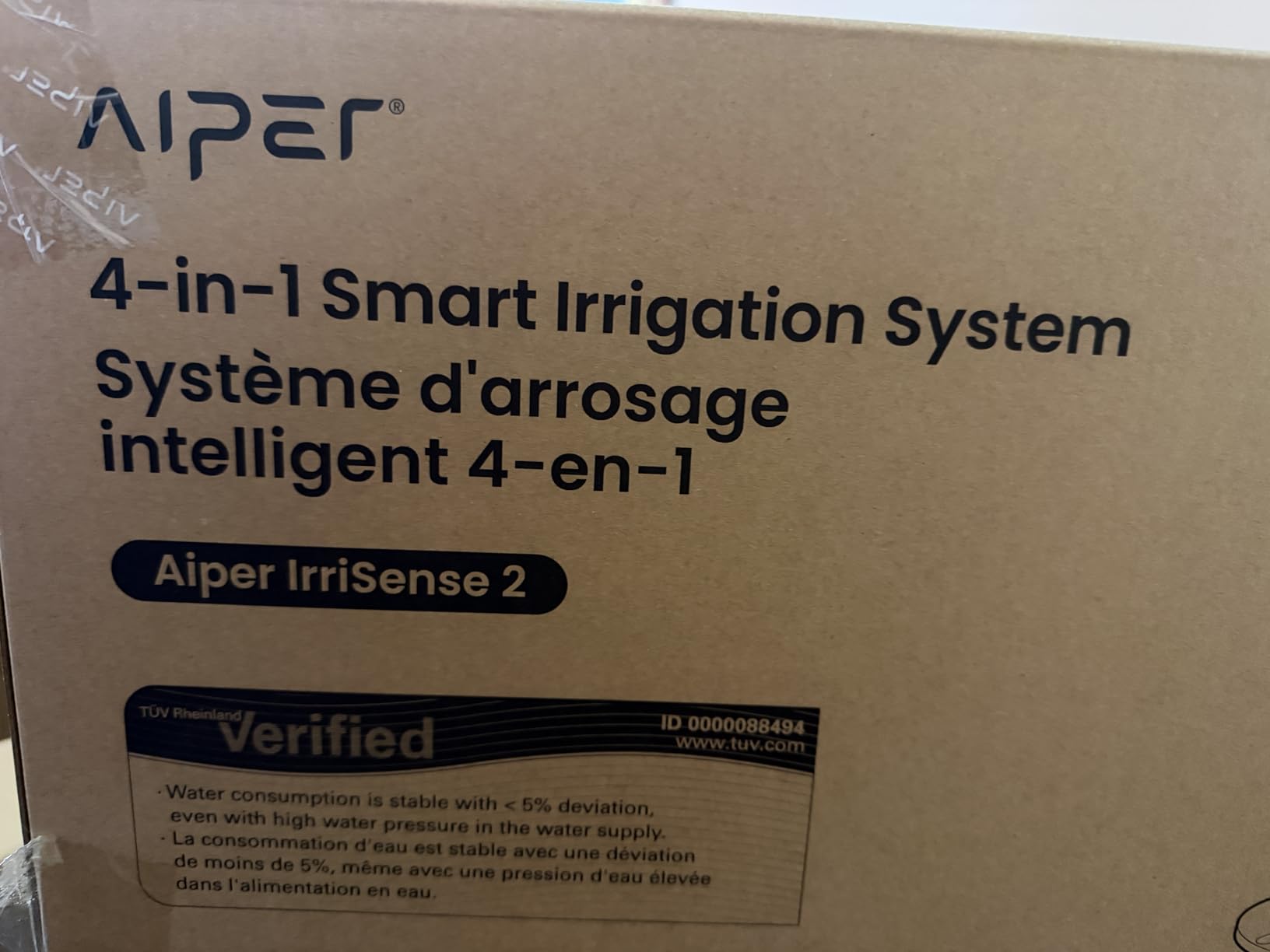 Aiper IrriSense 2 Smart Irrigation System, 4-in-1 Multi-Zone Watering Device, App Control, Smart Scheduling, Garden Sprinkler with Rain Sensor, for Lawns up to 4,800 sq.ft.-Gray customer photo 1
