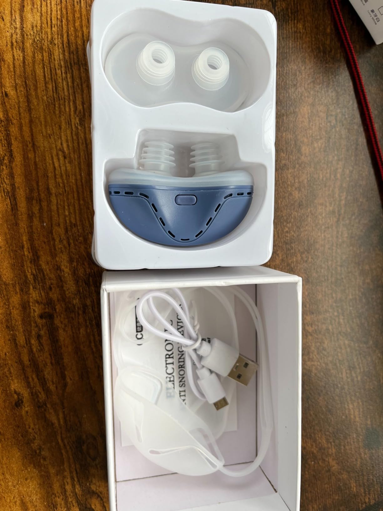 Anti Snoring Devices, Electric Anti Snoring Device, Effective Snoring Prevention, Sleep Apnea Devices for Men and Women, Adjustable Wind Speed, Suitable for All Nose Shapes, Blue customer photo 2