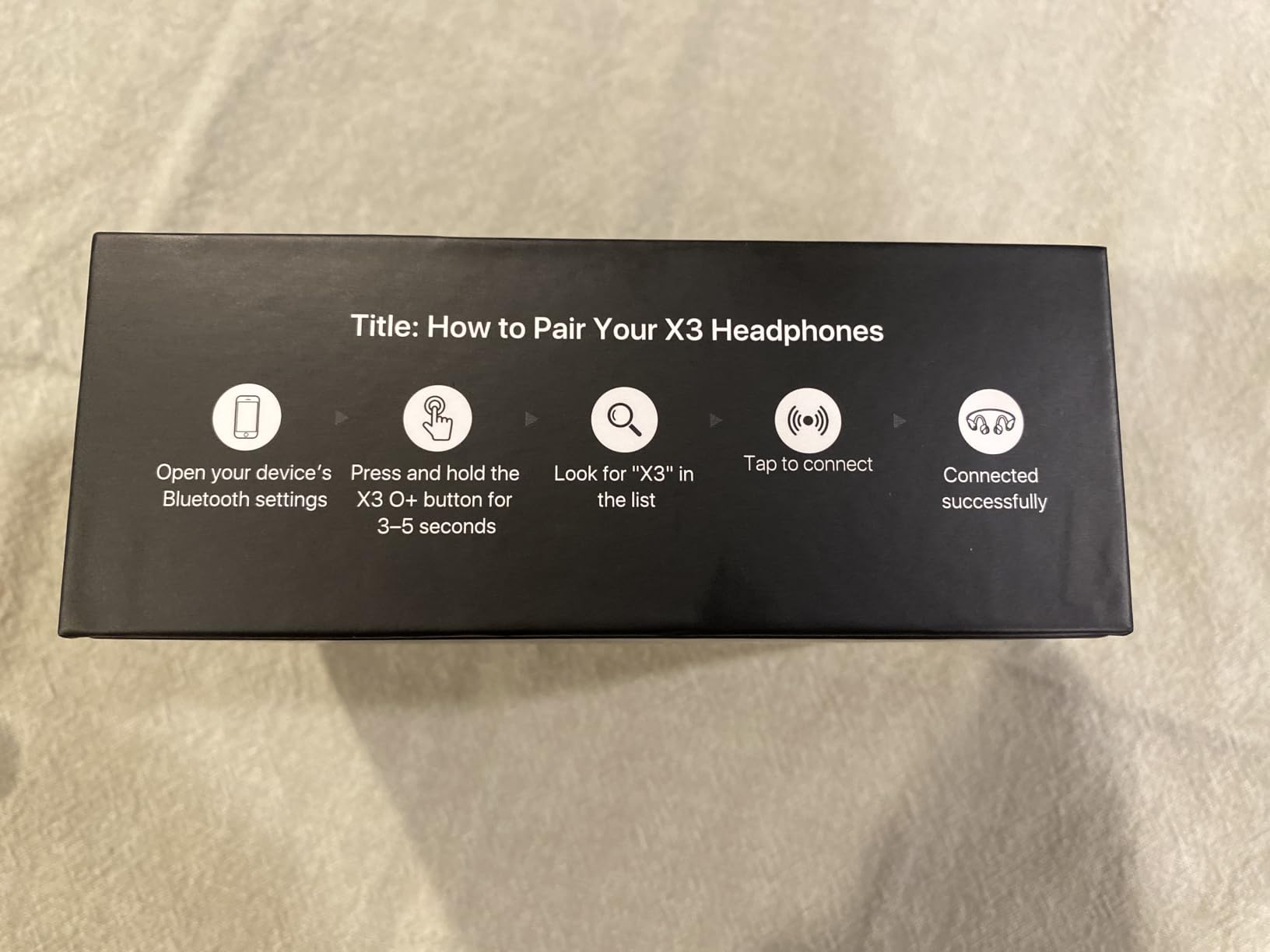 Bone Conduction Headphones, Open Ear Wireless Bluetooth Headphones, 8H Playtime, Lightweight Sport Headphones with Mic, Sweatproof Running Headset for Workout Cycling Gym, Black customer photo 1