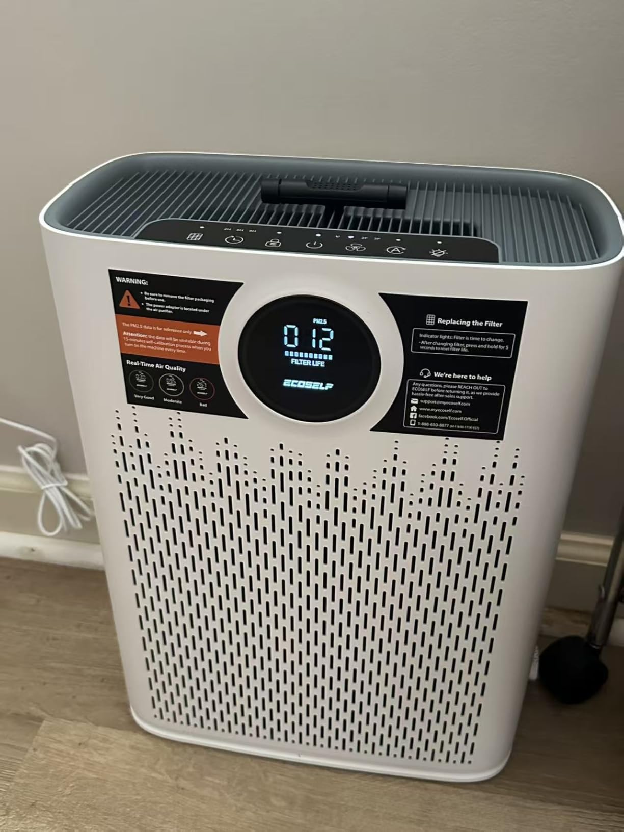 Air Purifiers for Home Large Room, Cover Up to 2400 Ft² with True HEPA Filter, Smart Mode, PM2.5 Air Quality Display, 22dB Sleep Mode, Aromatherapy with 2X-Purification & 360°Air Outlet, HAP603 customer photo 2