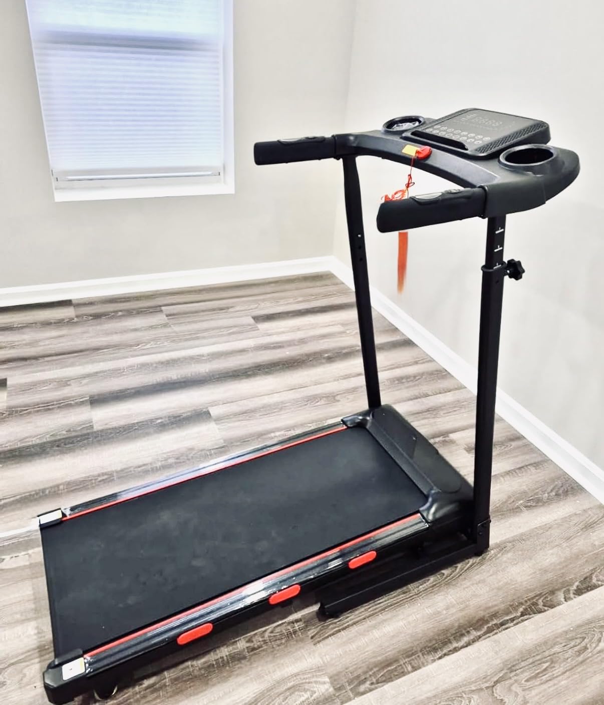 Walking Pad Treadmill for Home with 350lb Weight Capacity - Foldable Treadmill with 4 Levels Height, 12% Incline, Stand Desk, Handle Bar, 3.5HP, 8.0MPH customer photo 1