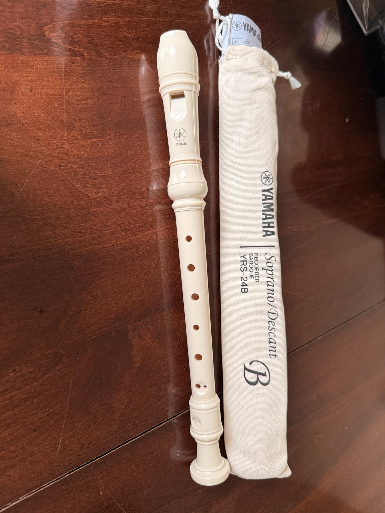 Yamaha YRS-23 Soprano Recorder, German Fingering, Natural customer photo 2