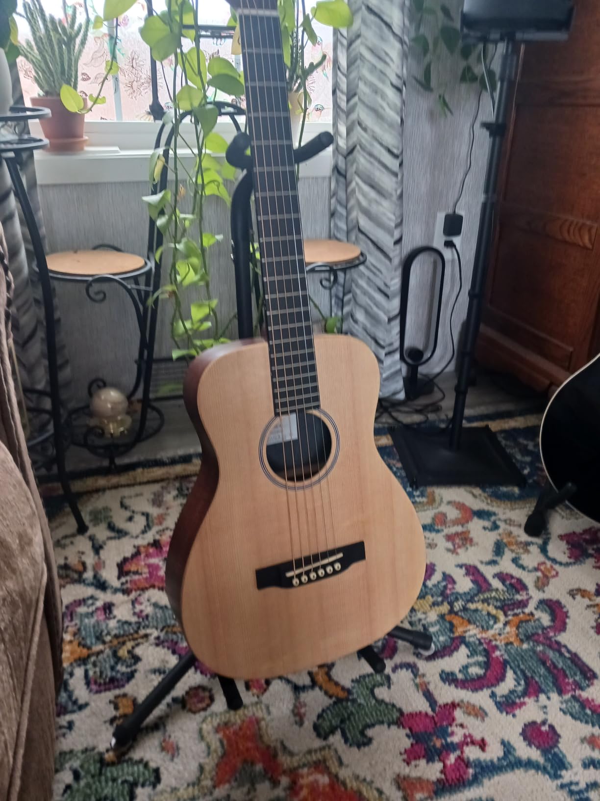 Martin LX1E Little Martin Solid Sitka Spruce/Mahogany HPL Acoustic/Electric w/Gig Bag customer photo 1