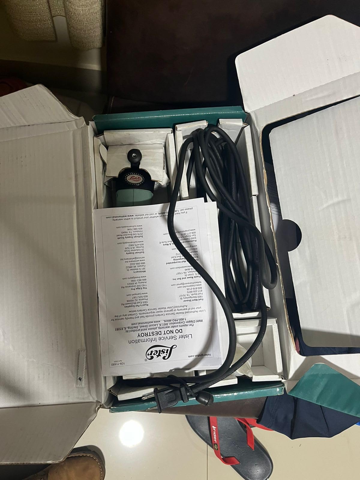 Lister Star Clipper - Professional Animal Clipper - Livestock Shearing Tool - Includes A2F/AC Fine Blades, Oil, Brush & Filter - for Horses, Cattle, Alpacas & Pigs - 258-34501 - Green customer photo 2