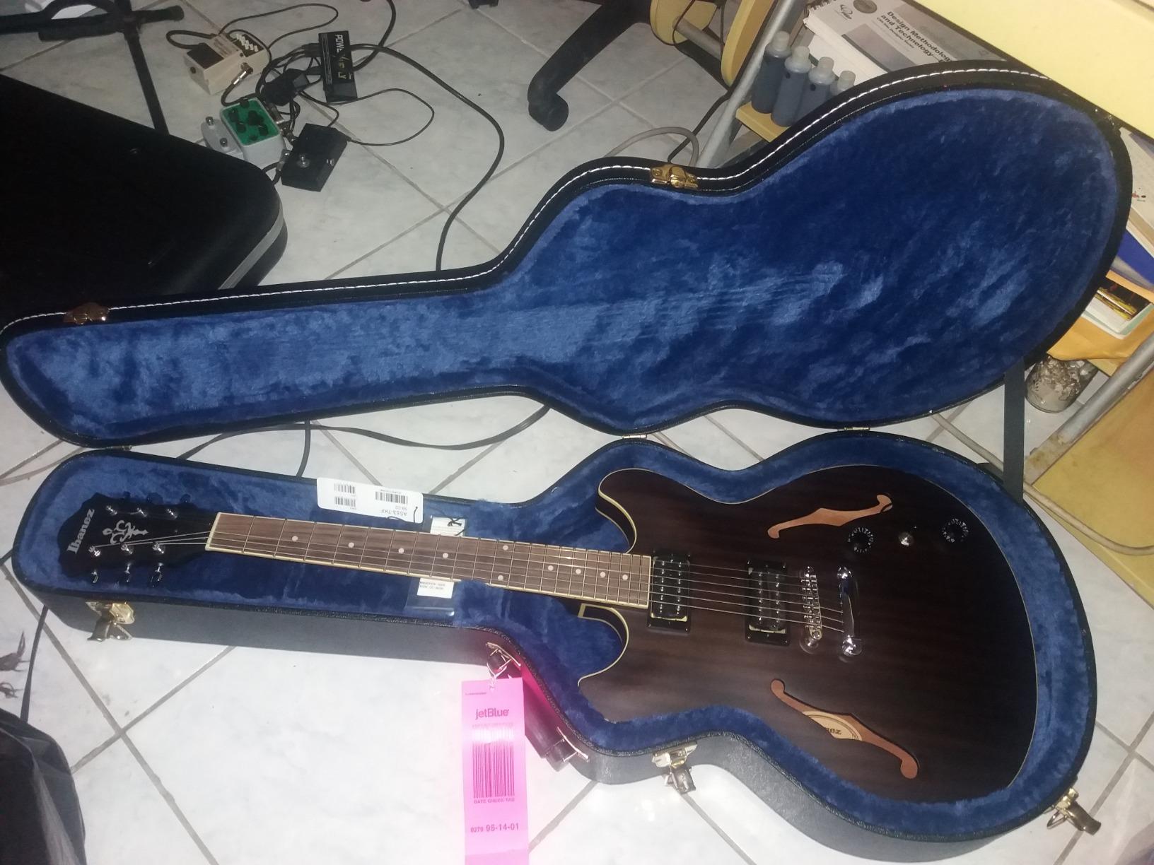 Ibanez Artcore AS53 Semi-Hollow Body Electric Guitar, Transparent Black Flat customer photo 5