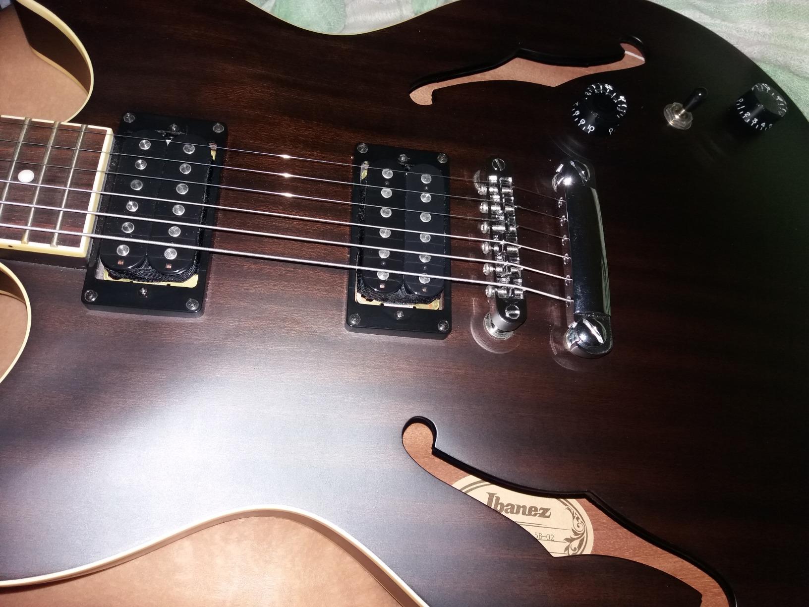 Ibanez Artcore AS53 Semi-Hollow Body Electric Guitar, Transparent Black Flat customer photo 6