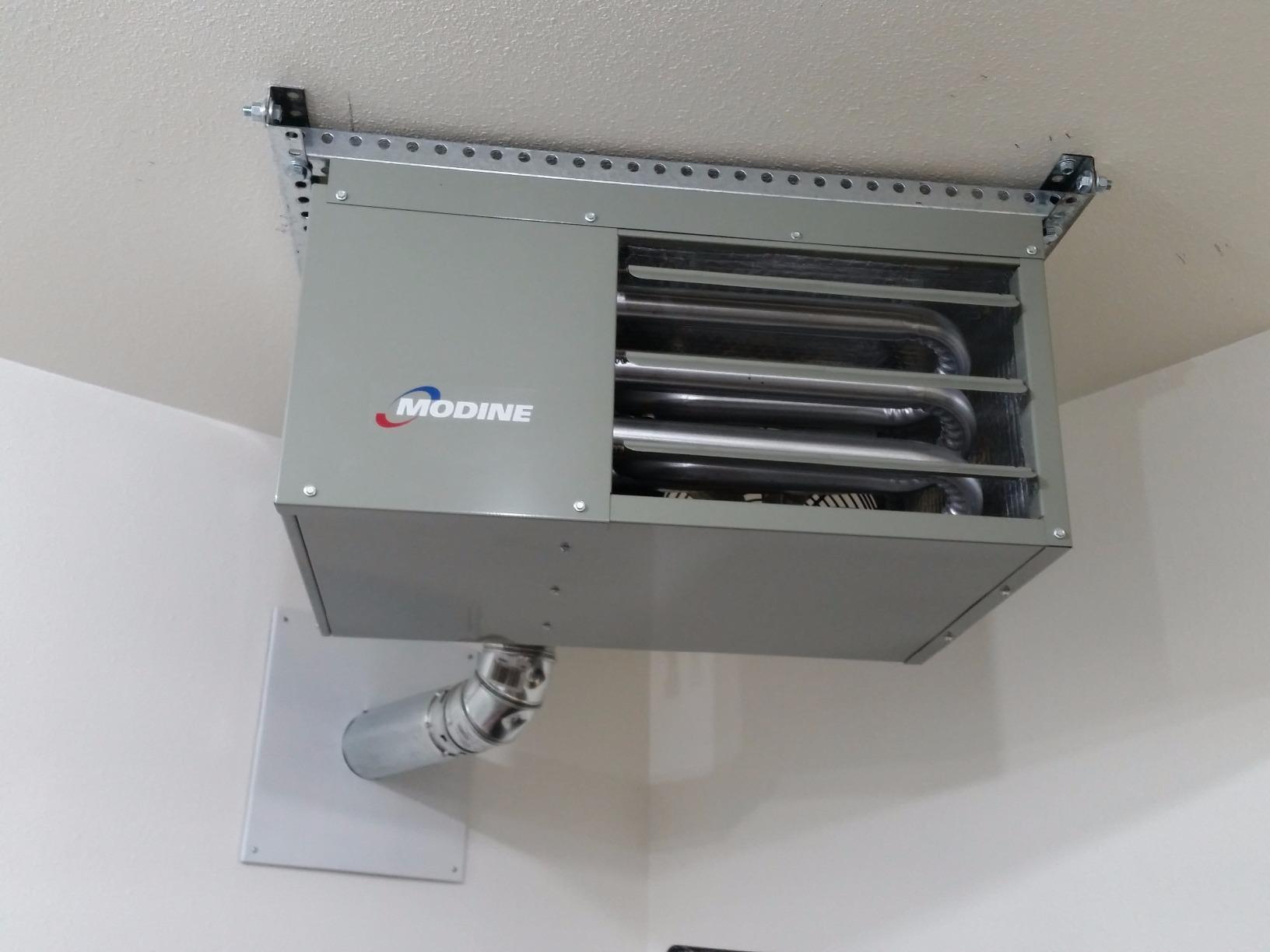 Modine HD45AS0111 Natural Gas Hot Dawg Garage Heater 45,000 BTU with 80-Percent Efficiency customer photo 2