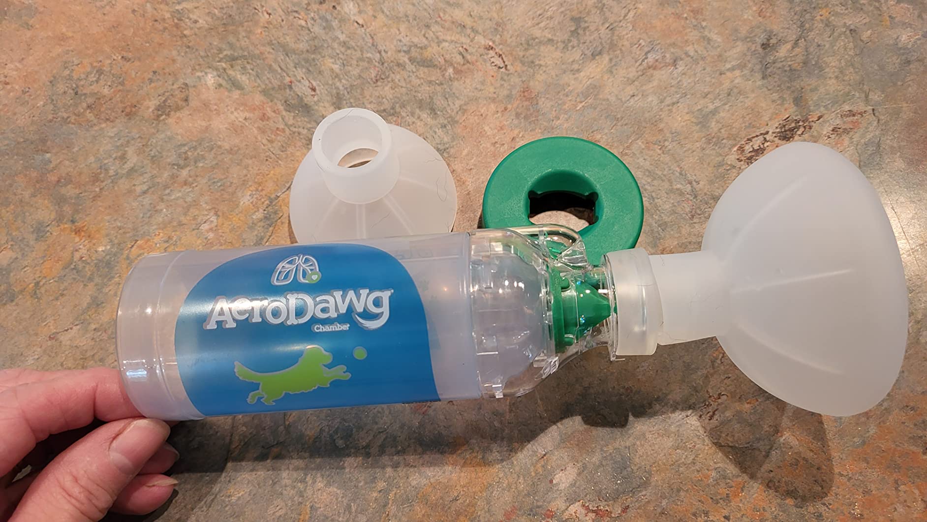 AeroDawg The Original Canine Aerosol Chamber Inhaler Spacer for Small Dogs and Puppies with Exclusive Flow-VU* Indicator customer photo 2