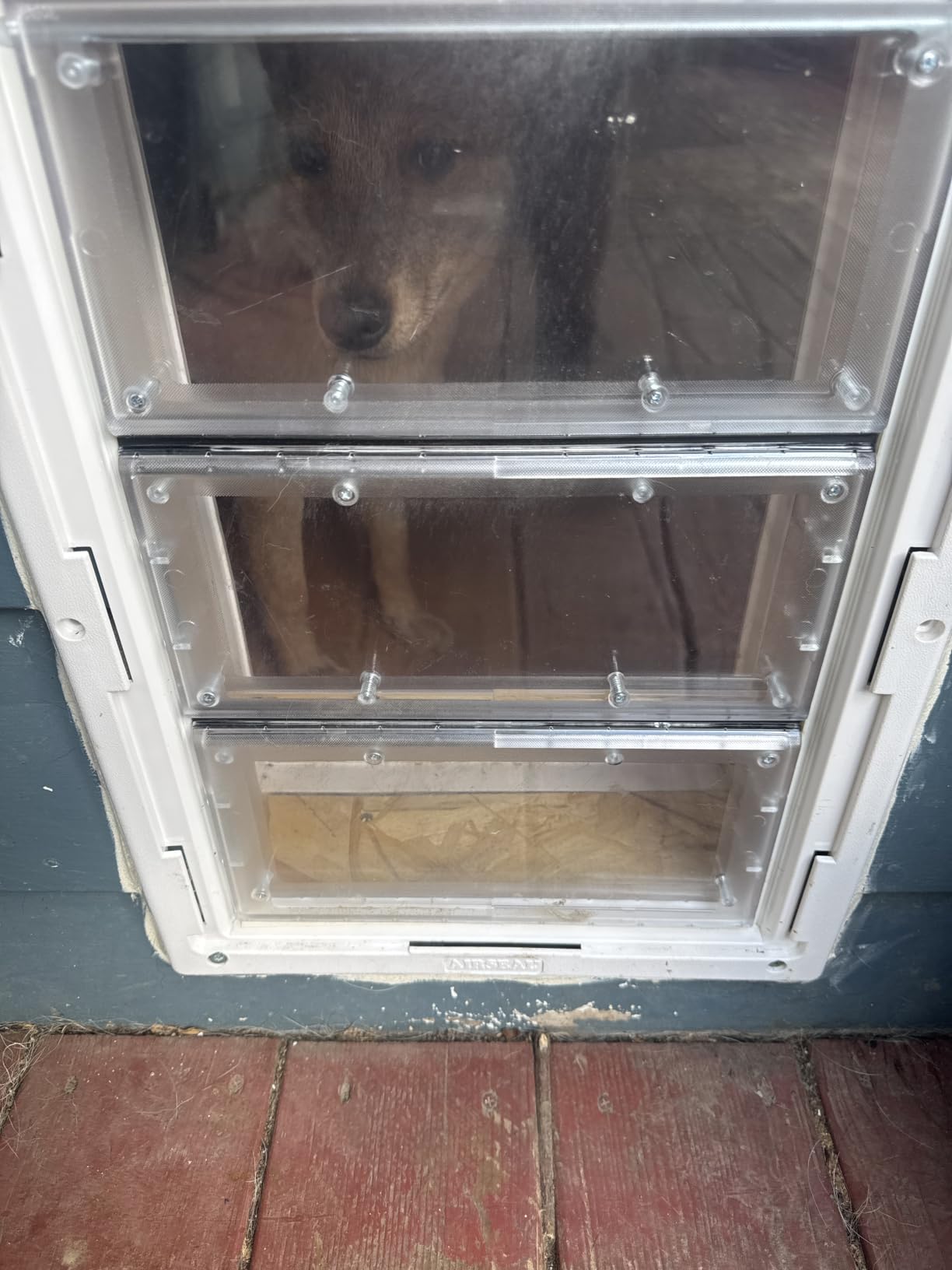 Ideal Pet Products Air Seal Pet Door with Telescoping Frame, Large, 10.25