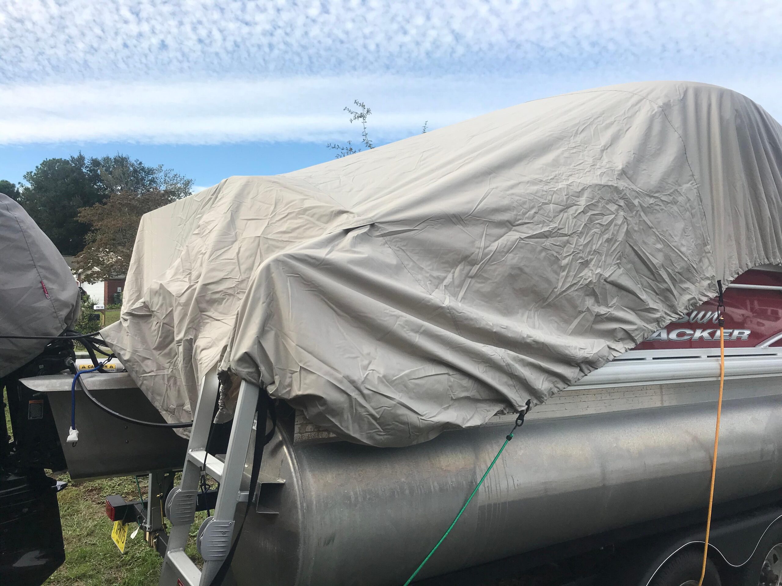 Pyle Universal Boat Adjustable Storage Cover - 25'-28'L to 96