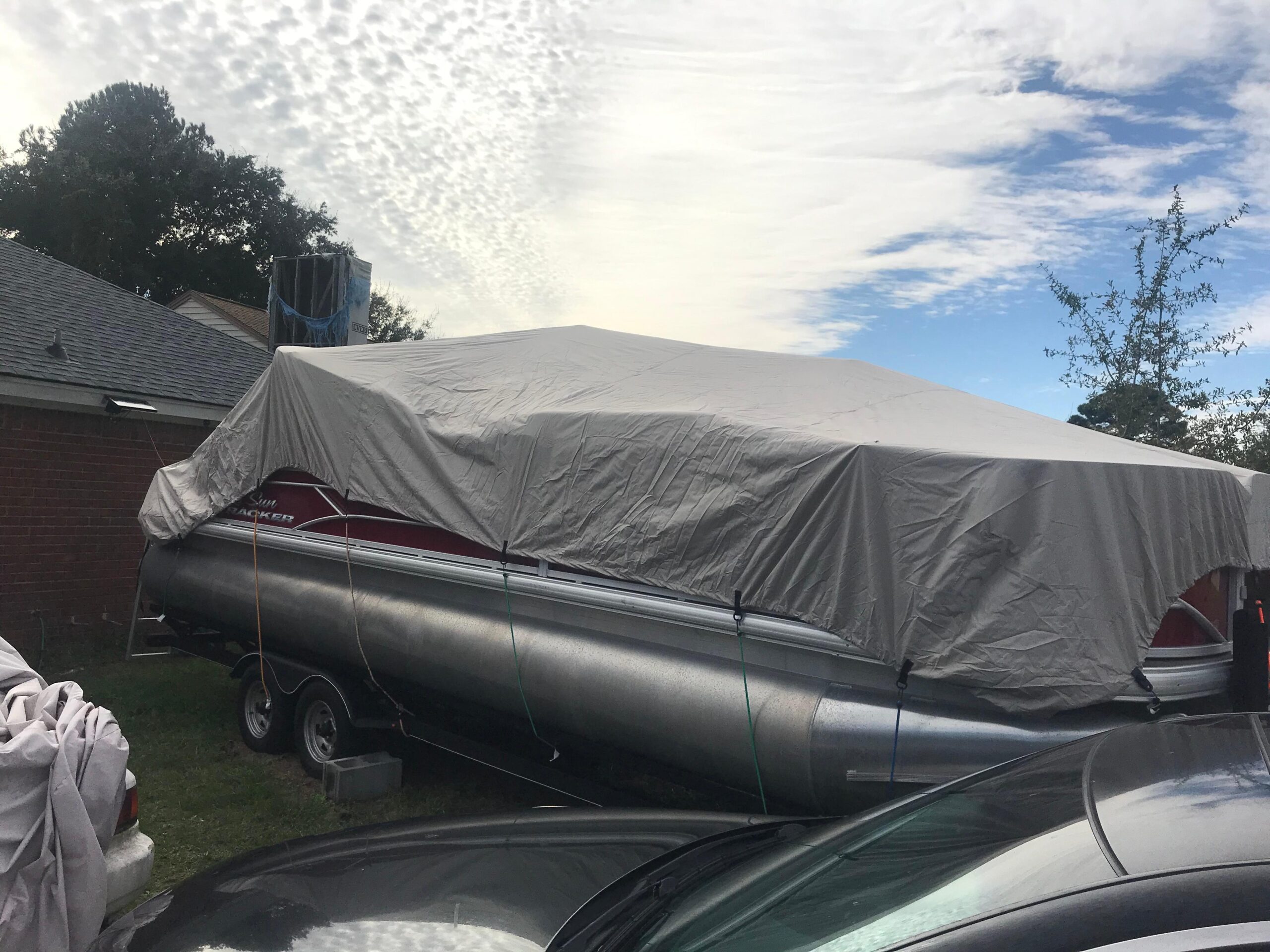 Pyle Universal Boat Adjustable Storage Cover - 25'-28'L to 96