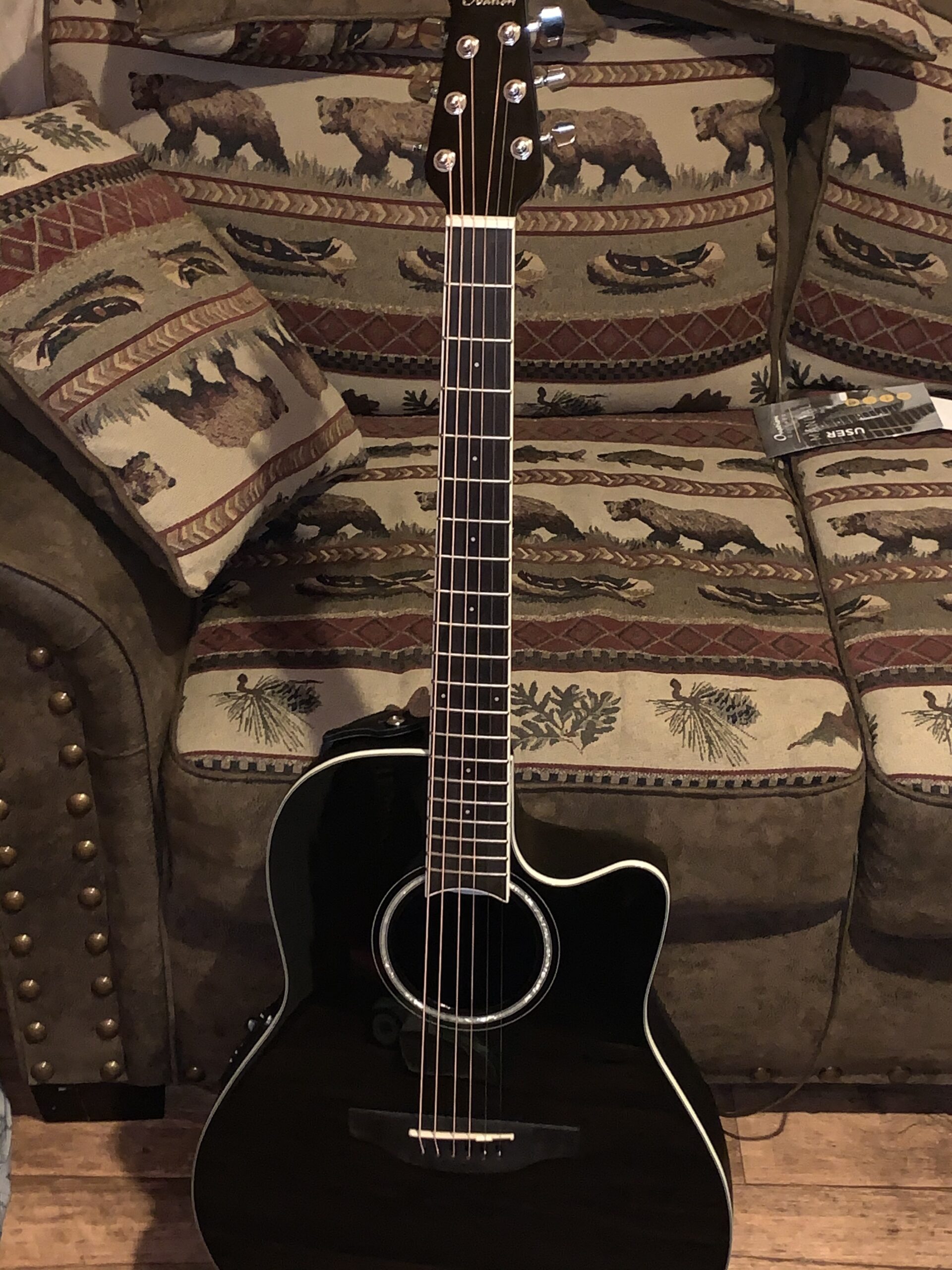 Ovation CS24-5 Celebrity Standard Mid-Depth Cutaway Acoustic-Electric Guitar, Black customer photo 1