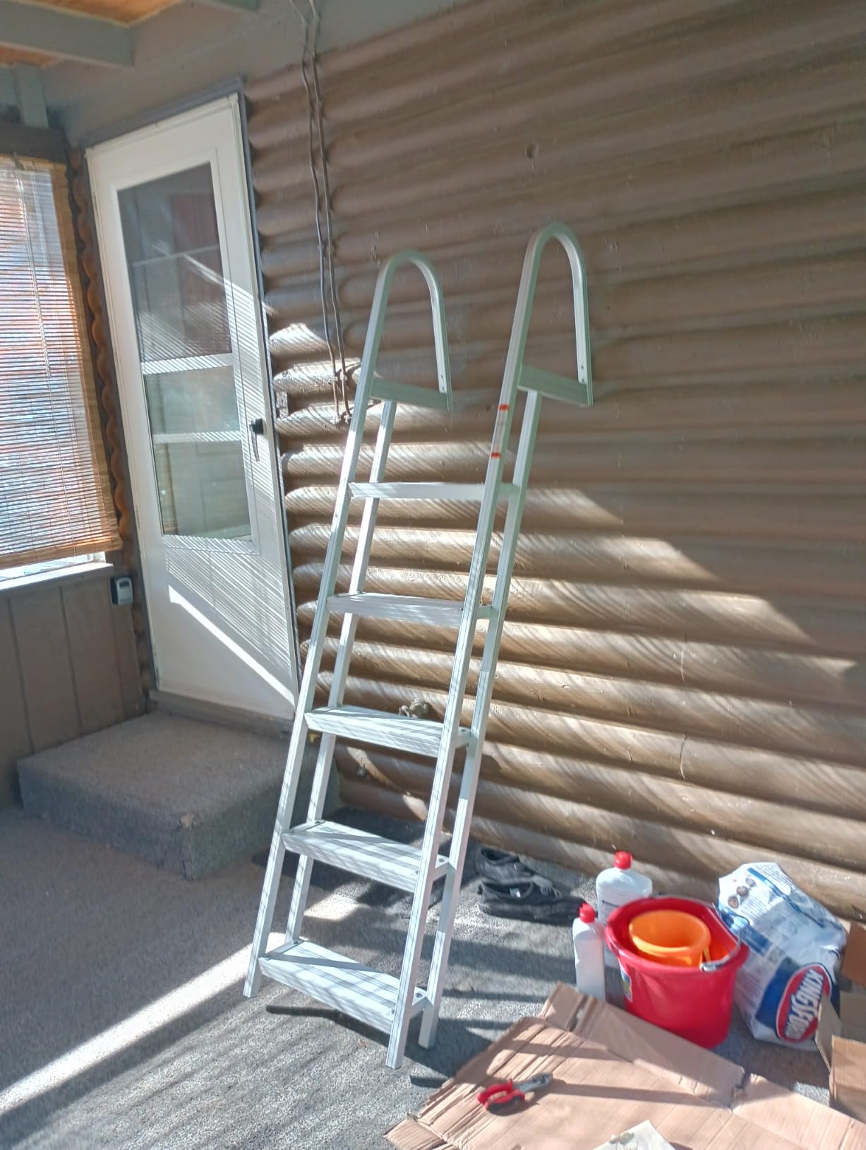 RecPro 4-Step Marine Boarding Ladder | Removable Aluminum customer photo 1