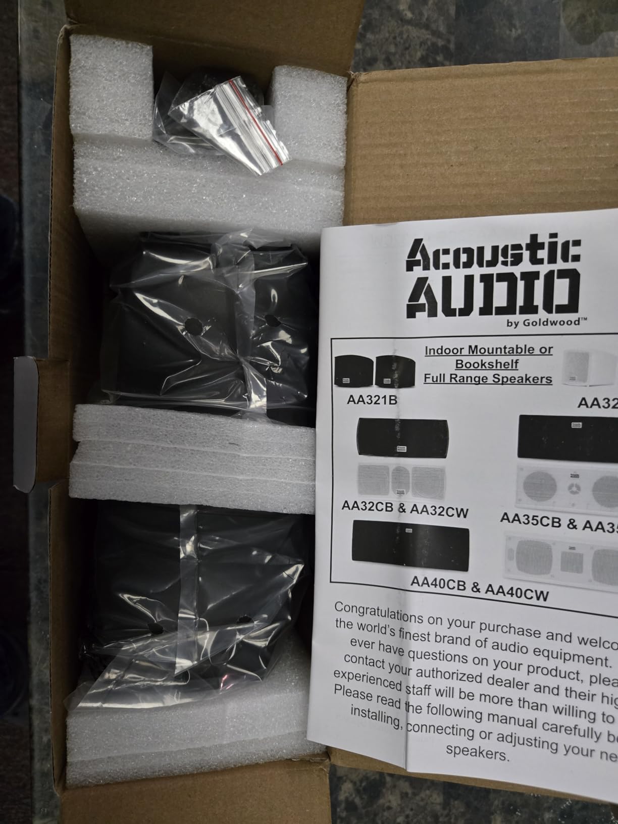 Acoustic Audio AA321B Mountable Indoor Speakers 400 Watts Black Bookshelf Pair customer photo 1