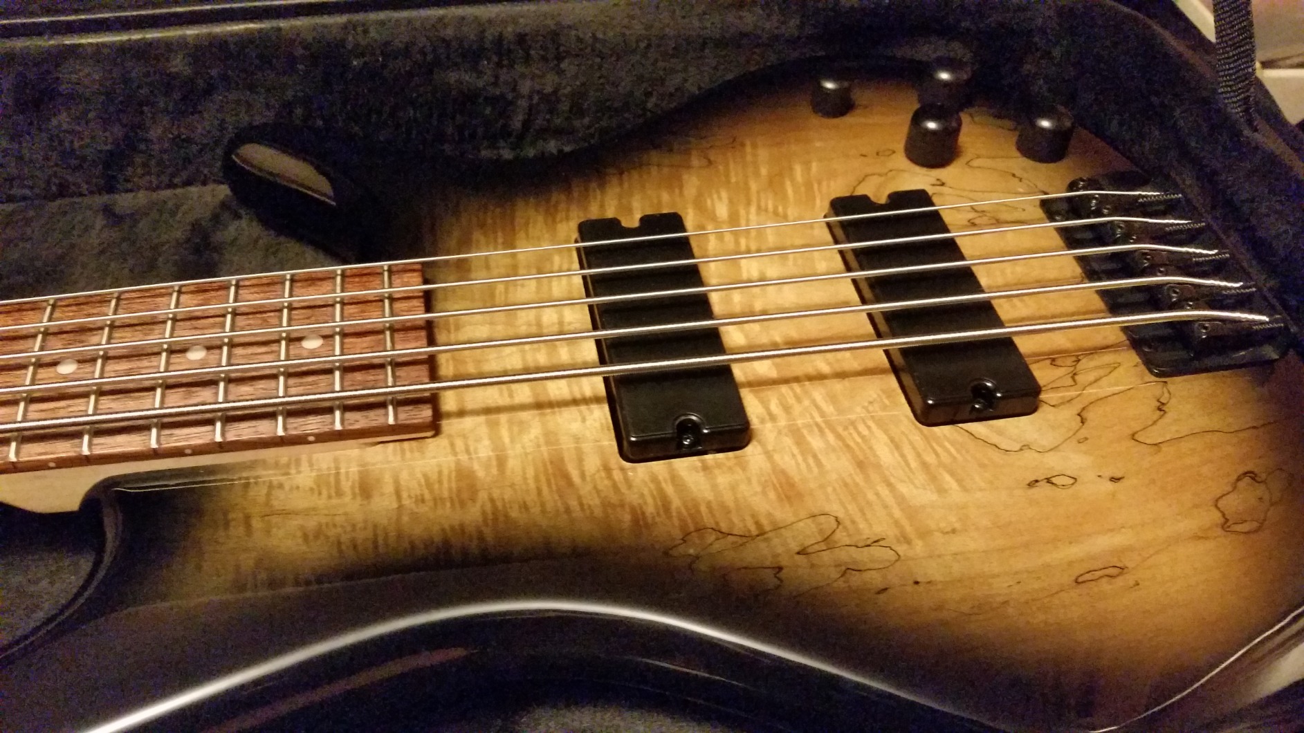 Ibanez GSR205SMNGT 5-String Bass Guitar - Spalted Maple Top Natural Grey Burst customer photo 2