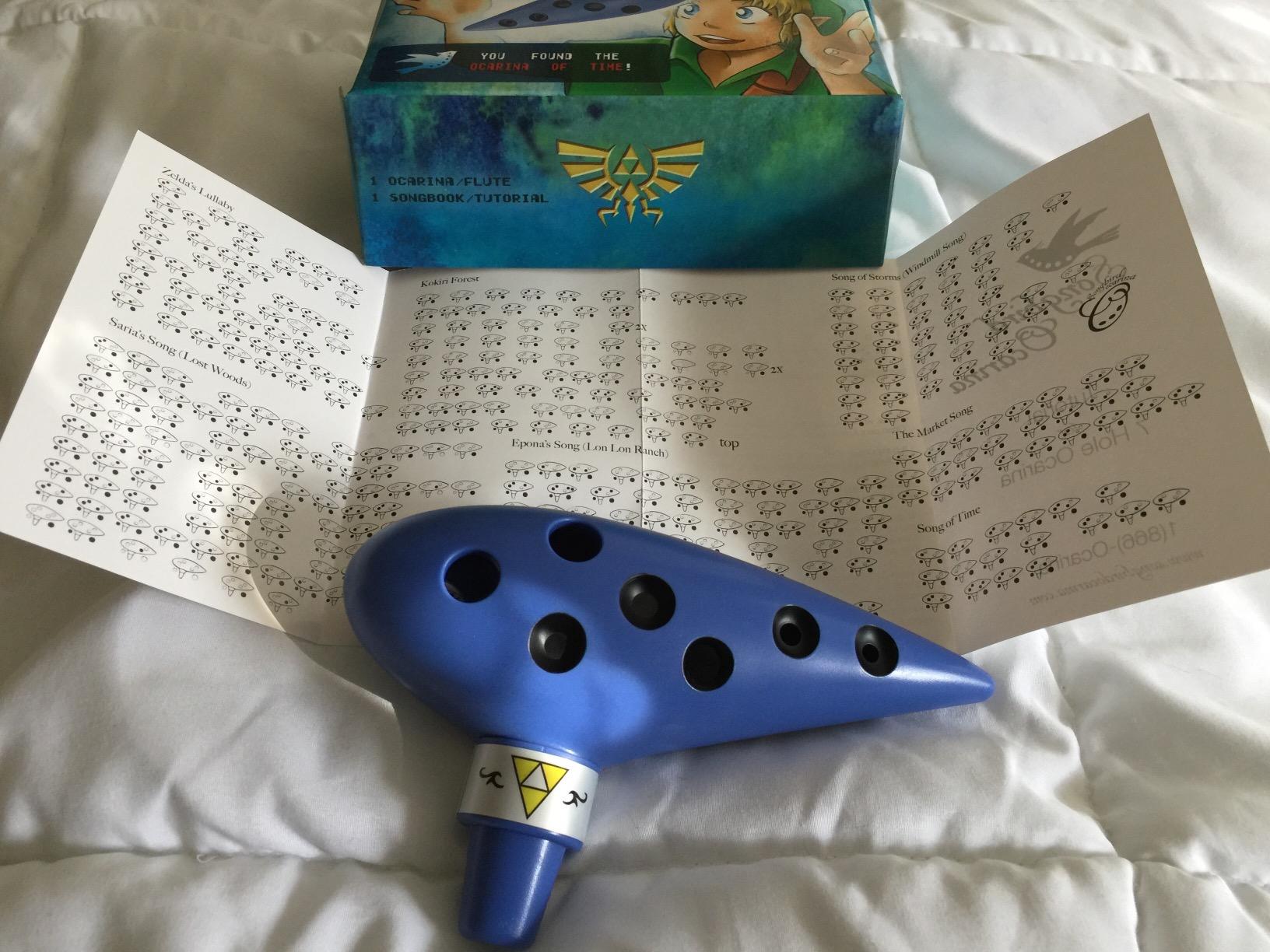 Ocarina of Time Replica - Ocarina Musical Instrument with Tutorial and Songs - Tuned in C with Crystal Clear High Notes customer photo 2