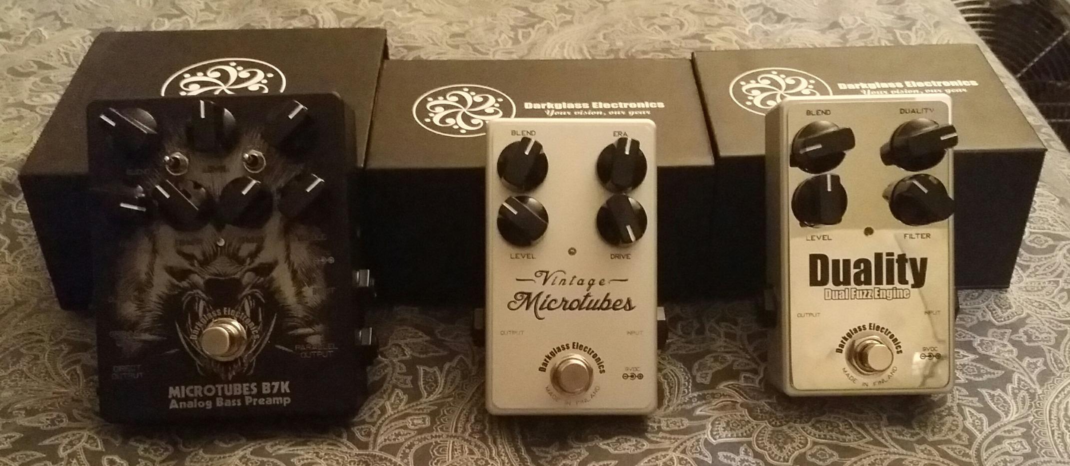 Darkglass Vintage Microtubes Bass Overdrive Pedal w/ 4 Controls and 1/4