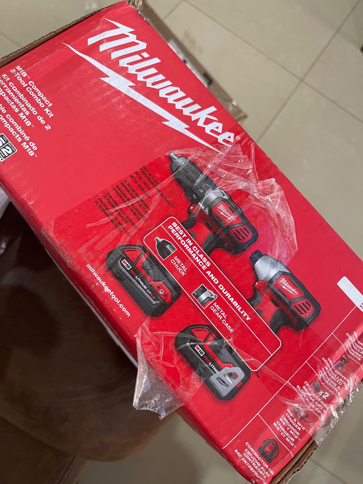 Milwaukee 2697-22 M18 18-Volt Lithium-Ion Cordless Hammer Drill/Impact Driver XC Combo Kit (2-Tool) customer photo 1