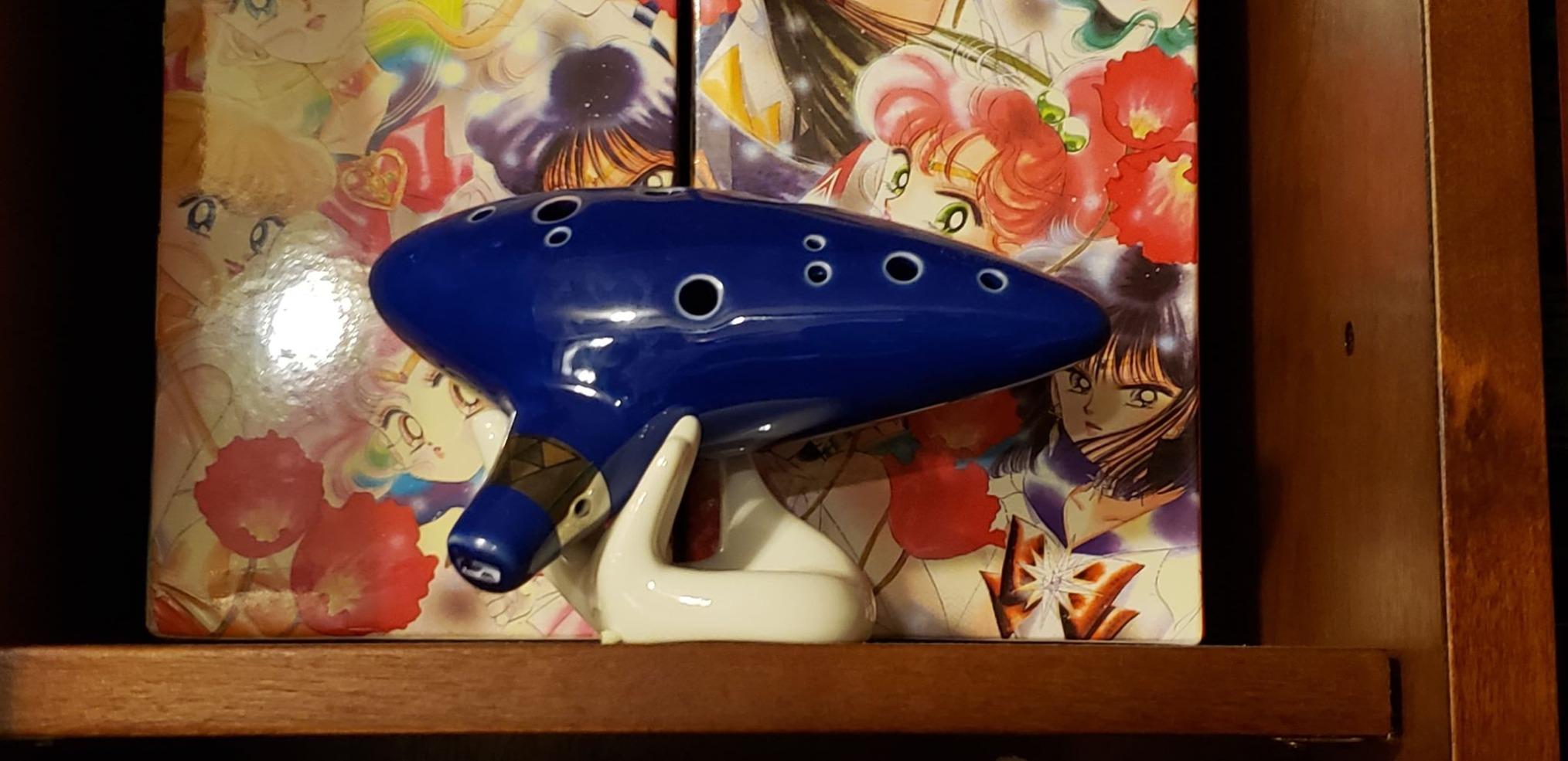 Ohuhu Zelda Ocarina with Song Book, 12 Hole Alto C Zelda Ocarinas with Display Stand Protective Bag customer photo 2