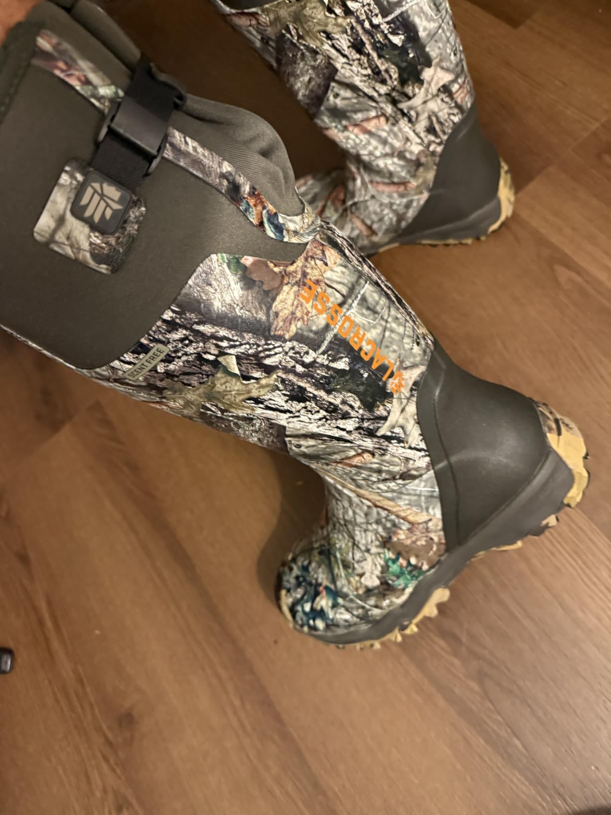 LaCrosse Burly Rubber Hunting & Work Boots for Men - Waterproof ZXT Rubber with Foam Insulation, Top Strap, EVA Footbed, and Slip-Resistant Outsole customer photo 1