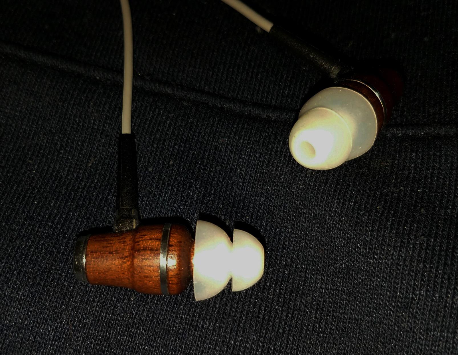 Symphonized Wired Earbuds 3.5mm Jack - Wooden Earphones with Mic & Volume Control, Plug In Ear Headphones Wire, Corded Ear Buds Wired Earbuds with Microphone for Computer, Laptop & Phone with Aux Cord customer photo 1