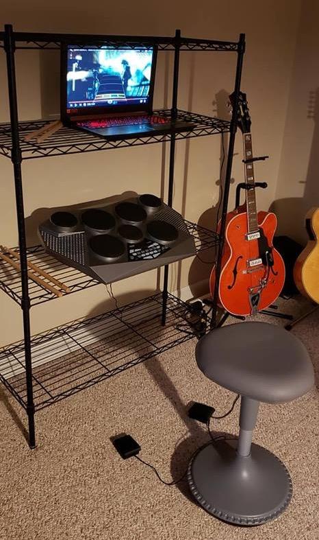Pyle Pro Electronic Drum Kit - Portable Electric Tabletop Drum Set Machine with Digital Panel, 7 Drum Pad, Hi-Hat / Kick Bass Pedal Controller USB AUX - PTED06 customer photo 1