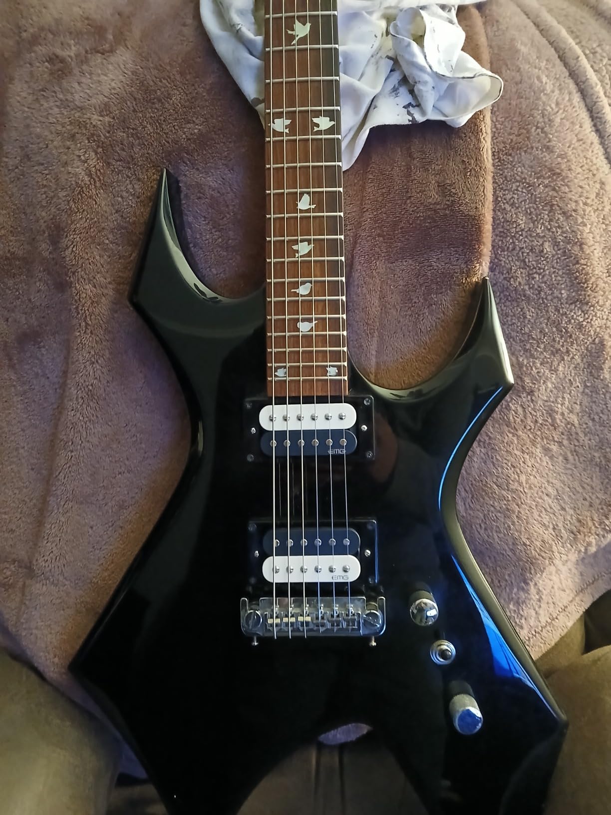 EMG Super 77 Retro Active Electric Guitar Humbucker Pickup Set, Zebra customer photo 2