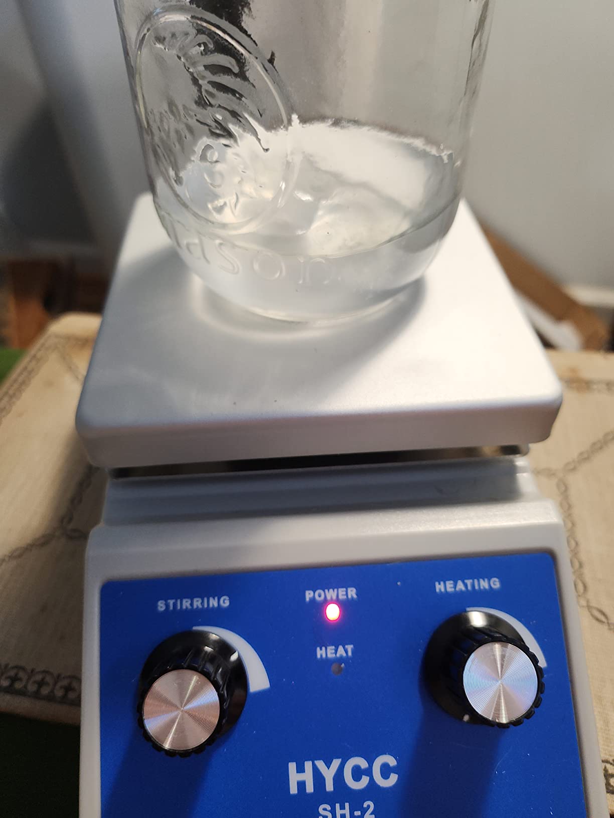 HYCC Magnetic Stirrer Hot Plate Max 716F, 100-2000RPM Hot Plate with Magnetic Stirrer, 2000mL Magnetic Hotplate Stirrer, Magnetic Stirrer w/Magnetic Stir Bar customer photo 2