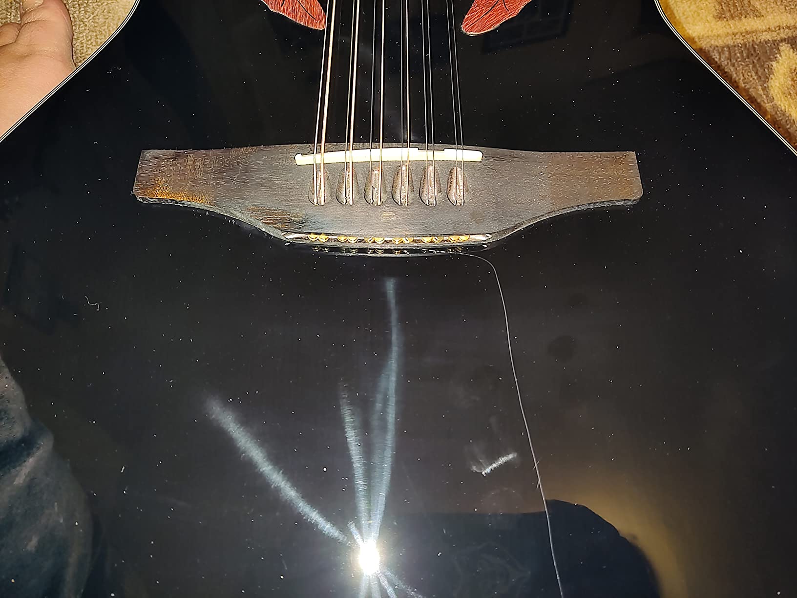 Ovation Celebrity Collection CE4412-5 12-String Acoustic-Electric Guitar, Black customer photo 2