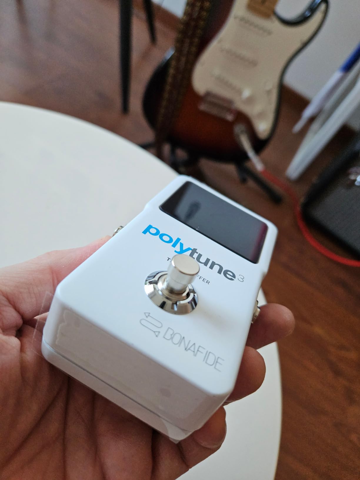 TC Electronic POLYTUNE 3 Ultra-Compact Polyphonic Tuner Pedal with Multiple Tuning Modes and Built-In BONAFIDE BUFFER customer photo 1
