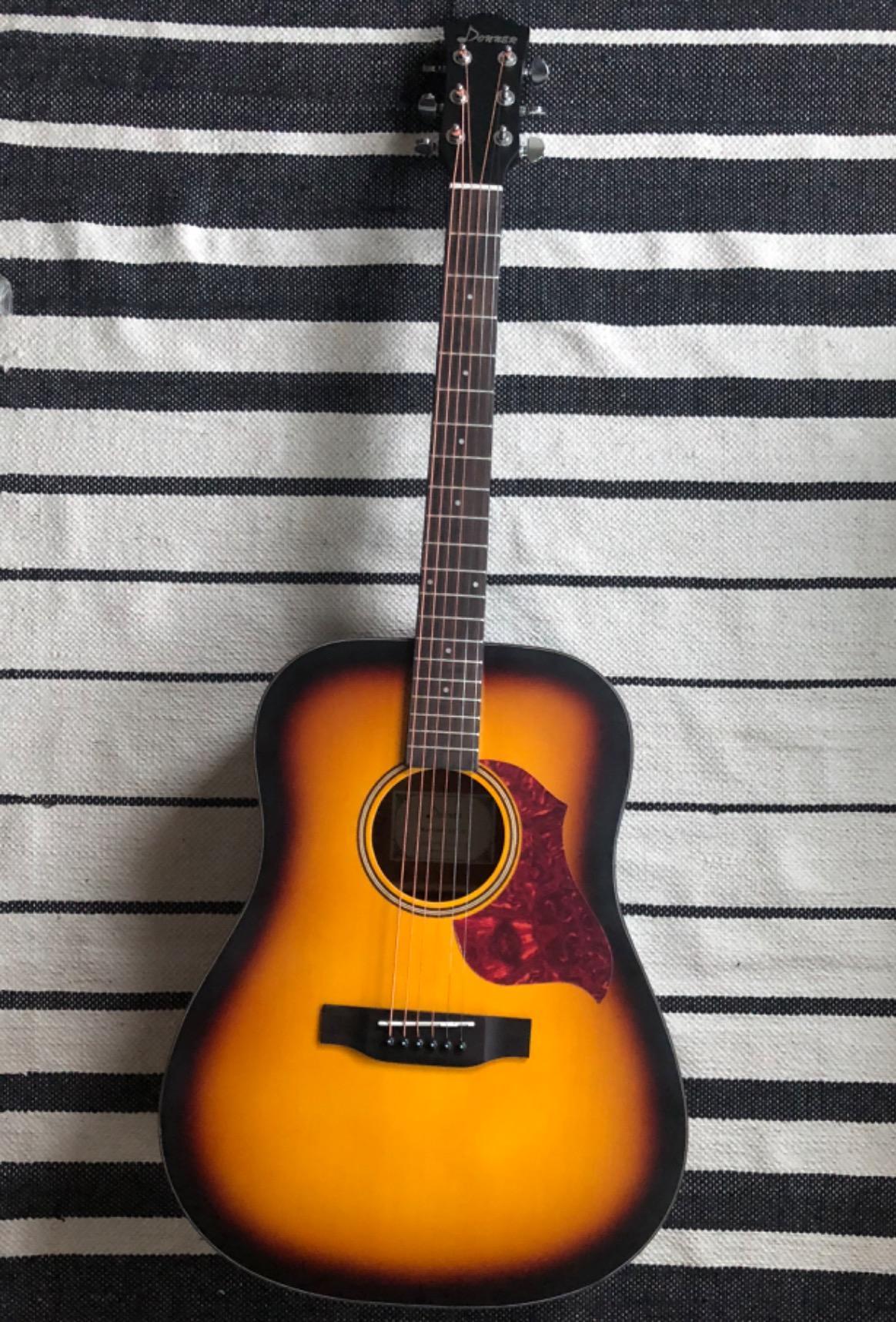 Donner DAG-1 Acoustic Guitar Beginner Adult Full Size Dreadnought Starter Bundle Kit, 41 Inch Natural customer photo 2