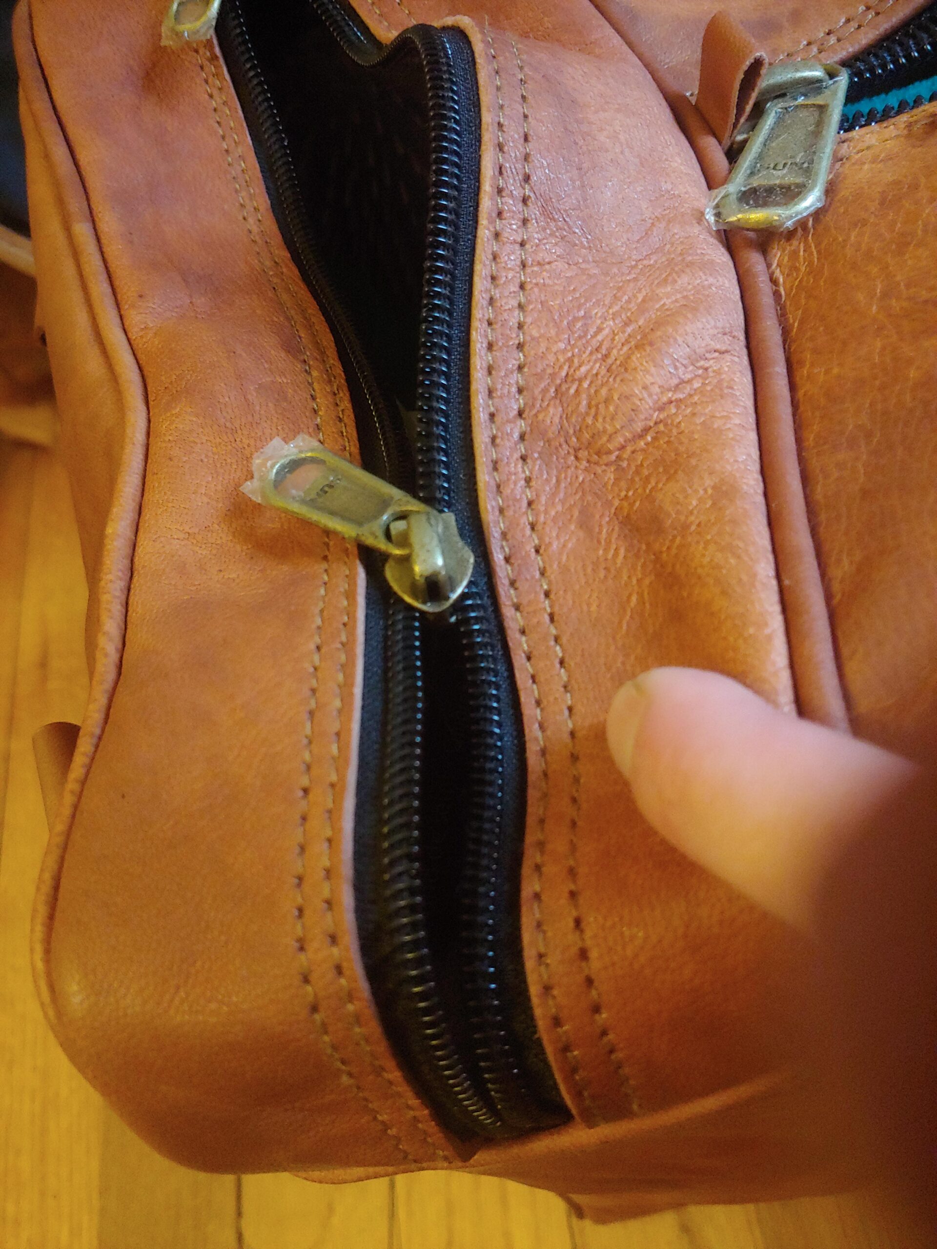 KK's Vintage Leather Duffel Bag, Handcrafted, Stylish & Durable, Ideal for Gym, Travel, Genuine Leather Travel Bag, Brass Rivets & Zippers Size 28