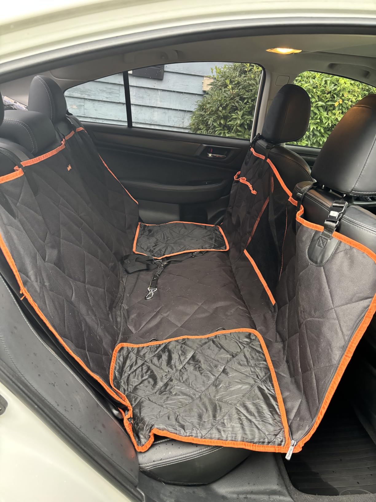Luxury Dog Car Seat Cover for Back Seat Breathable Mesh Window Dog Hammock for Car 4-Layer Heavy Duty Waterproof Pet Seat Protector Scratch-Proof Car Seat Cover Perfect for Family Road Trips customer photo 1