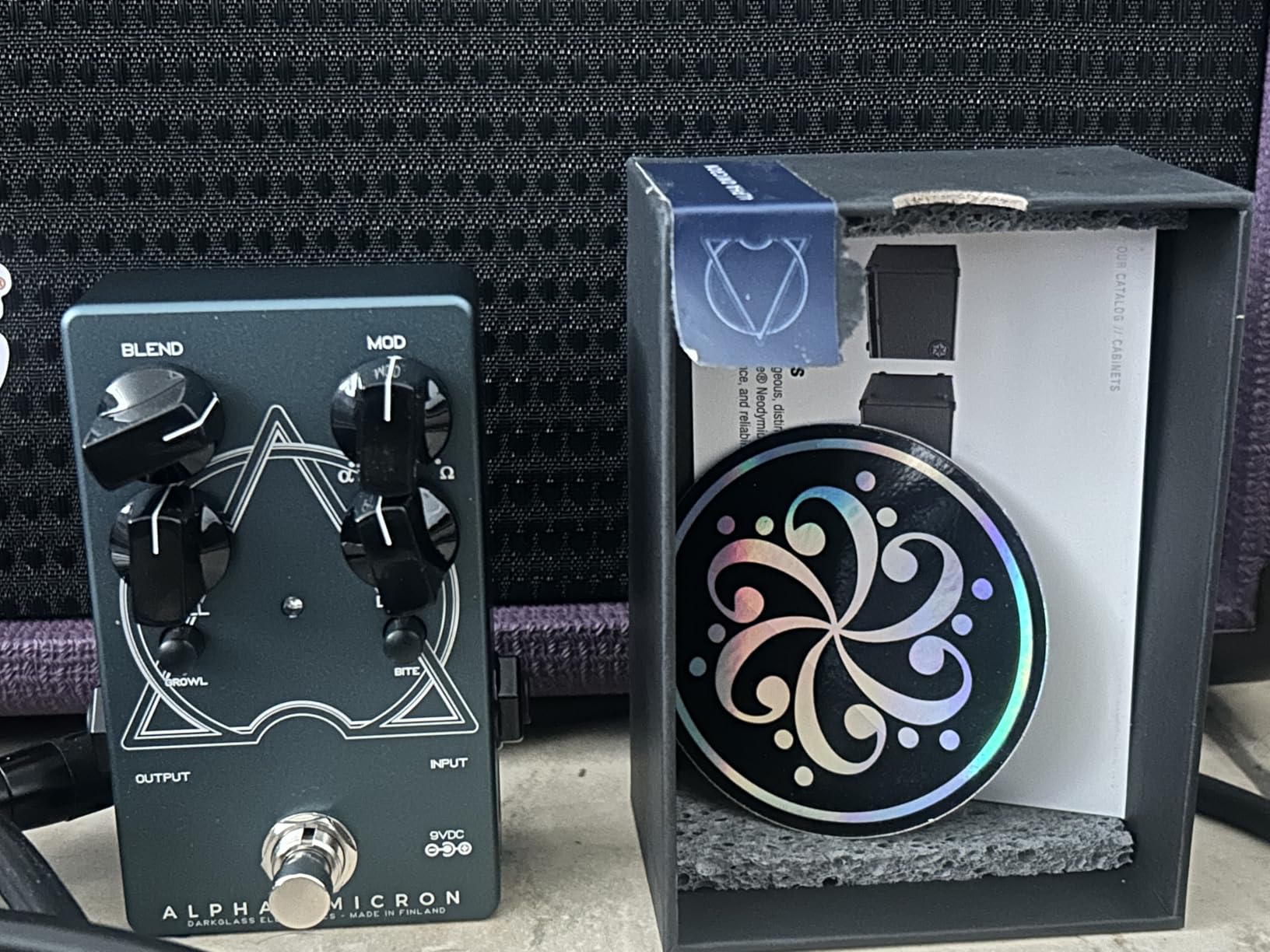 Darkglass Alpha Omicron Bass Preamp/OD Pedal w/Dual Distortion Modes, Blend Control, and Analog Signal Path customer photo 1