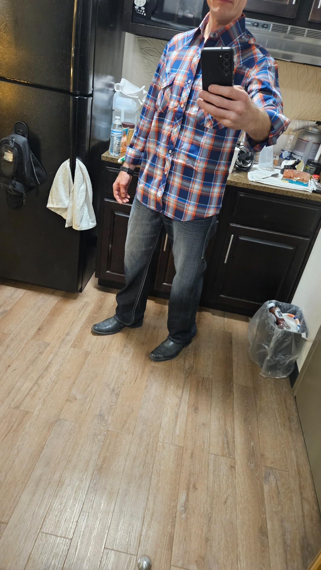 COEVALS CLUB Men's Western Cowboy Long Sleeve Pearl Snap Casual Work Shirts customer photo 2