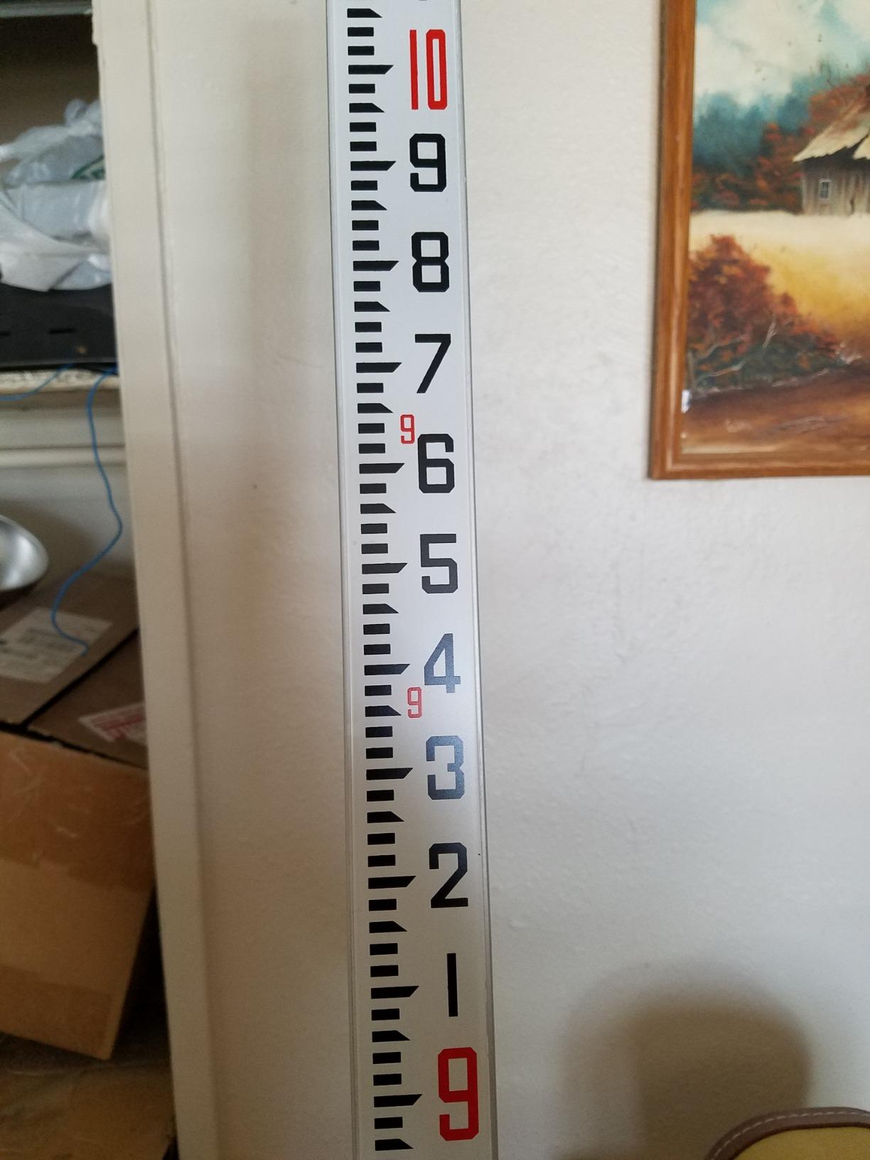 Aluminum Grade Rod - 10ths, With Carrying Case and Rod level (16 Foot) customer photo 2